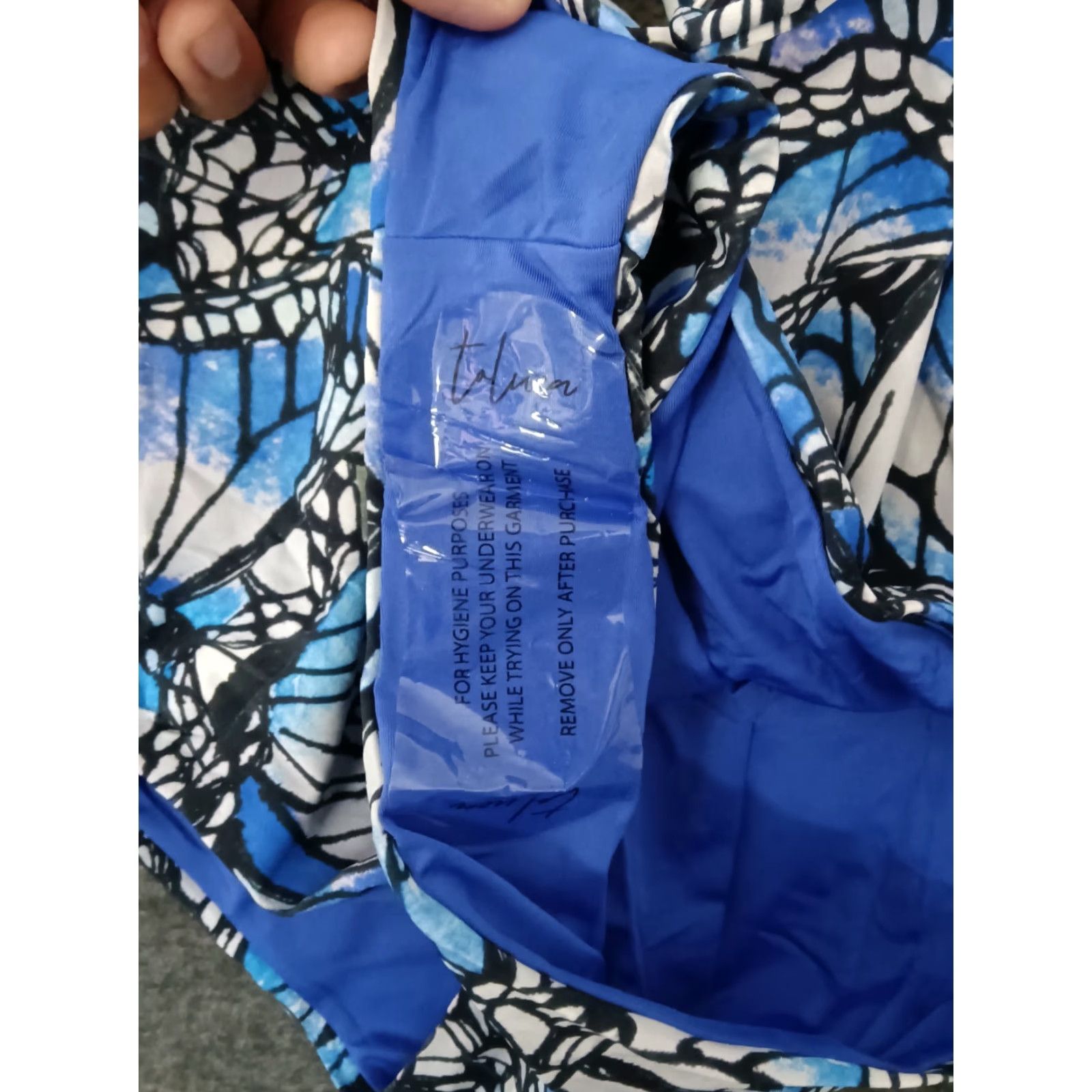 Triangl Toluca One Piece Swimsuit Multicolor Triangle Waist Wrap Open Tummy Size M Women Size ONE SIZE - 3 Thumbnail