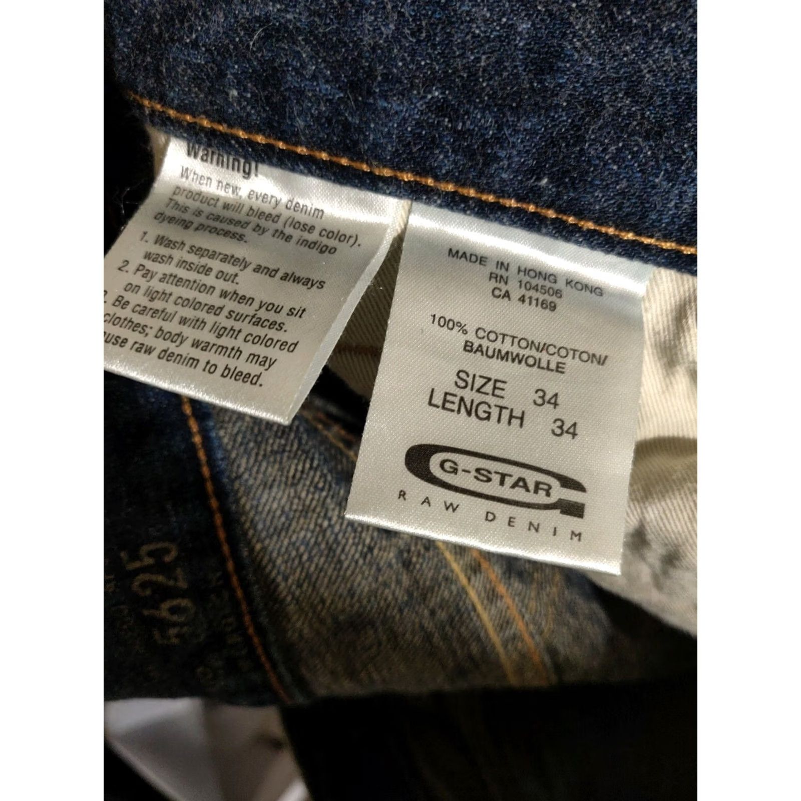 G-Star G-Star Raw Denim 5625 Low Crotch Straight Leg Designer Jeans - Men's 34x34 Size US 34 / EU 50 - 6 Thumbnail