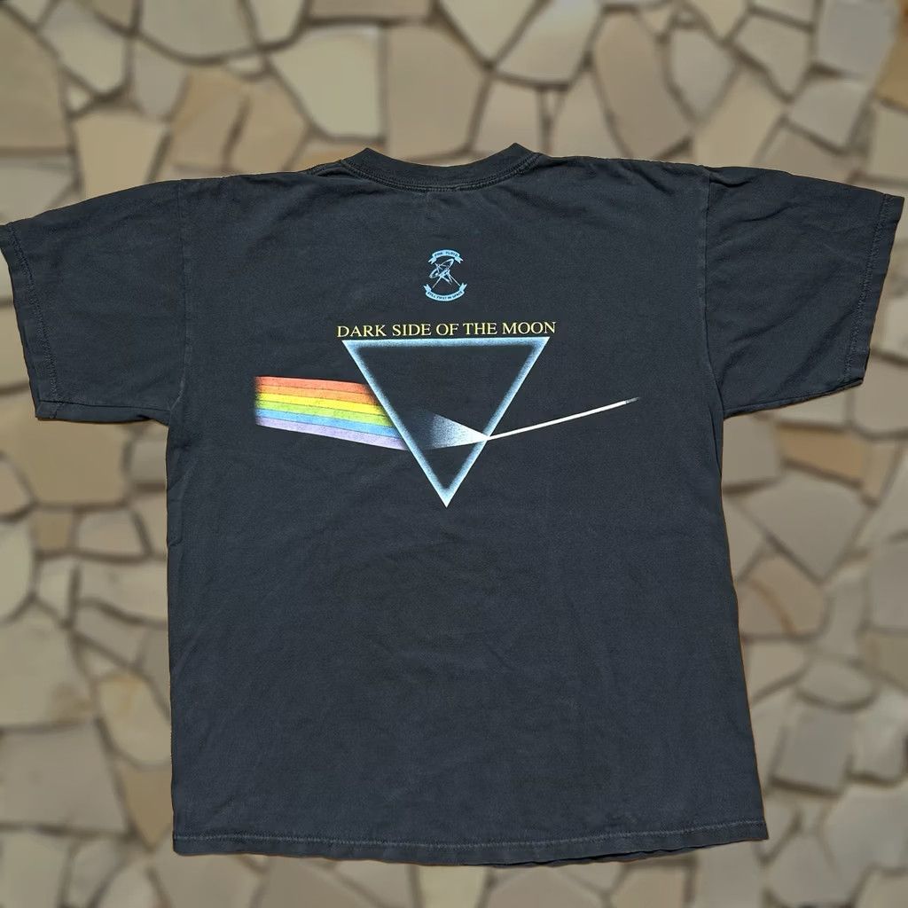 Vintage Anvil Pink Floyd Dark Side Of The Moon T Shirt Mens L Double Sided Black 1996 90s Concert Rock Graphic Tee, Men's