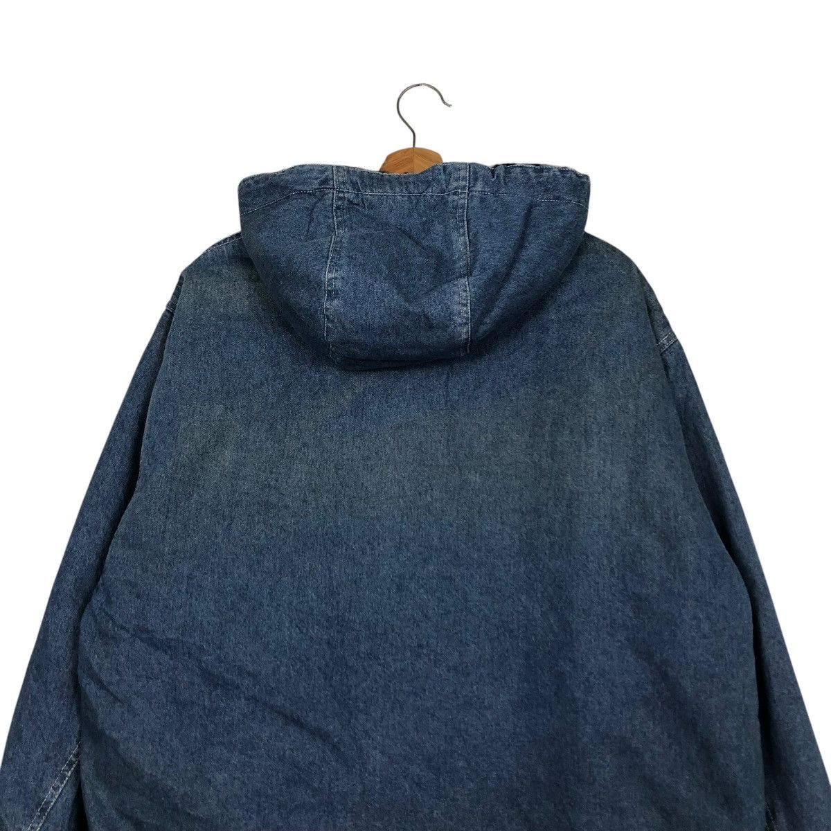 Japanese Brand 🔥 DENIM BOMBER JACKET BONDAGE DESIGN ALBEMARLE ISSEY MIYAKE Size US L / EU 52-54 / 3 - 11 Thumbnail