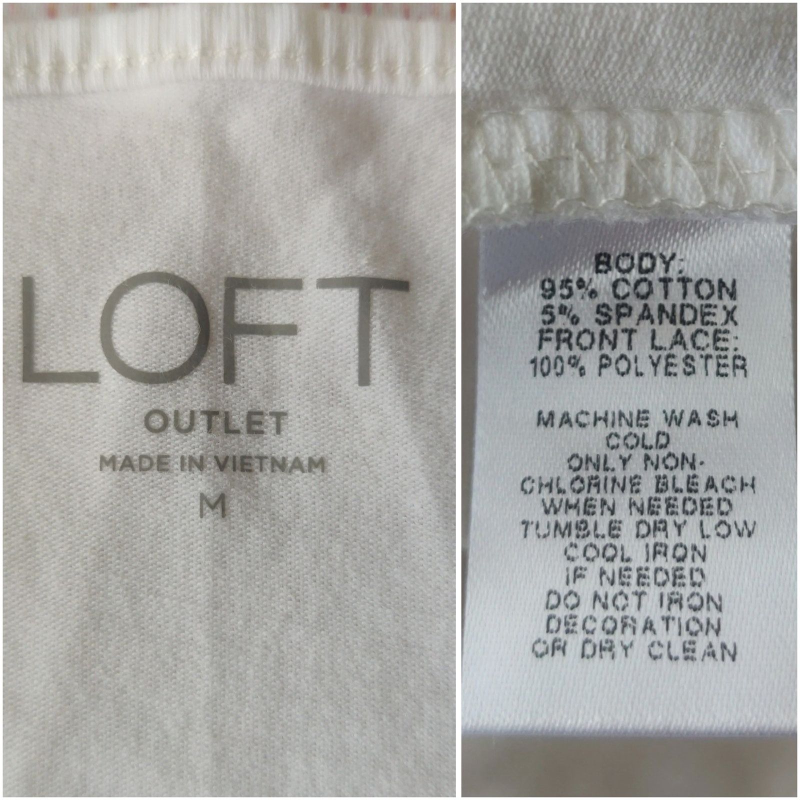 Loft LOFT eyelet overlay white cami sz M Size M / US 6-8 / IT 42-44 - 7 Thumbnail