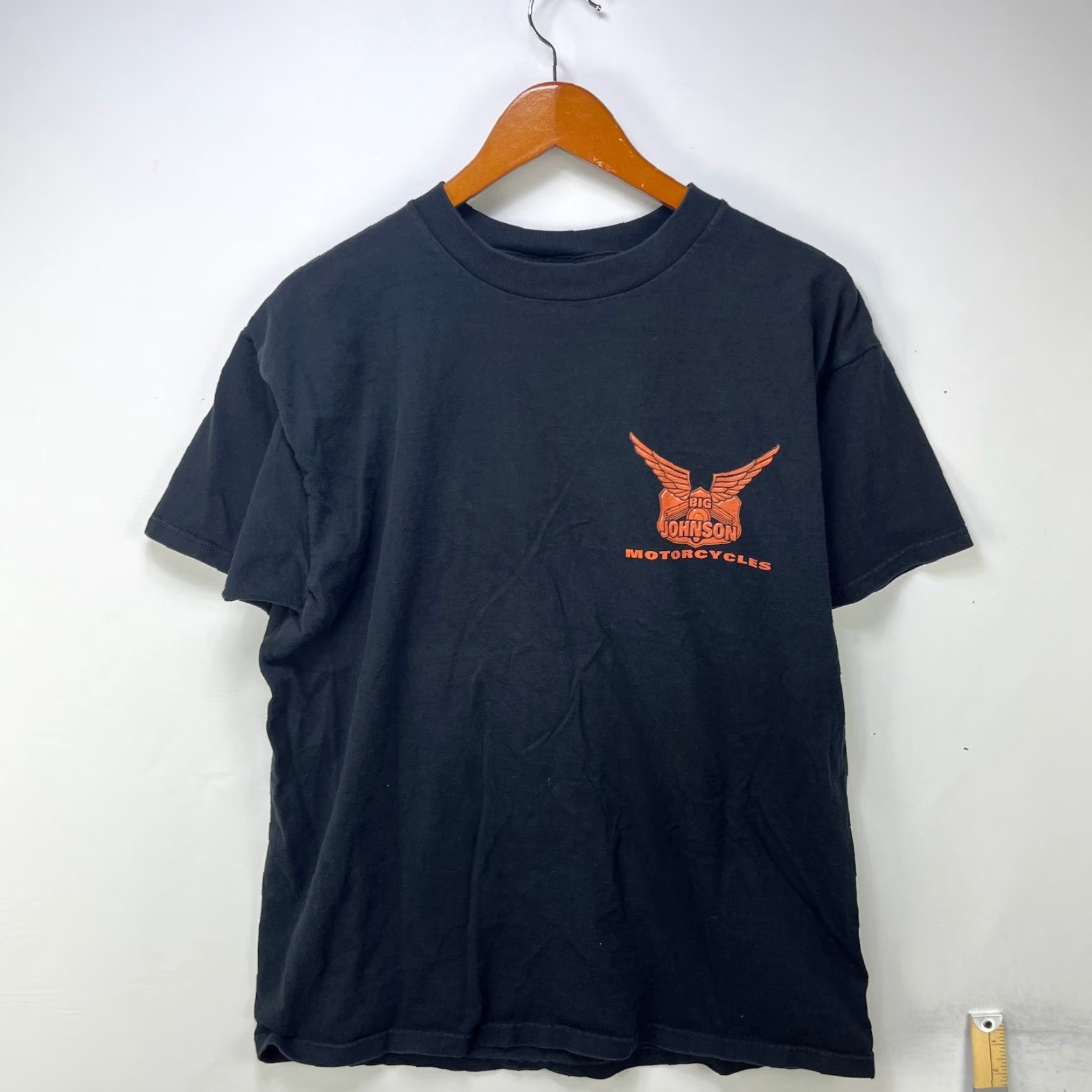 Vintage VINTAGE Hanes Beefy-T T-Shirt XL Black 90s 80s Men Short Sleeve Logo Stitch Johnson Bikes Boobs Printed Size US XL / EU 56 / 4 - 4 Thumbnail