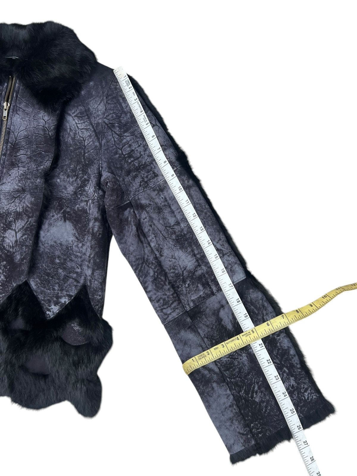 If Six Was Nine Unknown Japan Brand Patchwork Rabbit Leather Fur Jacket Size US S / EU 44-46 / 1 - 3 Thumbnail