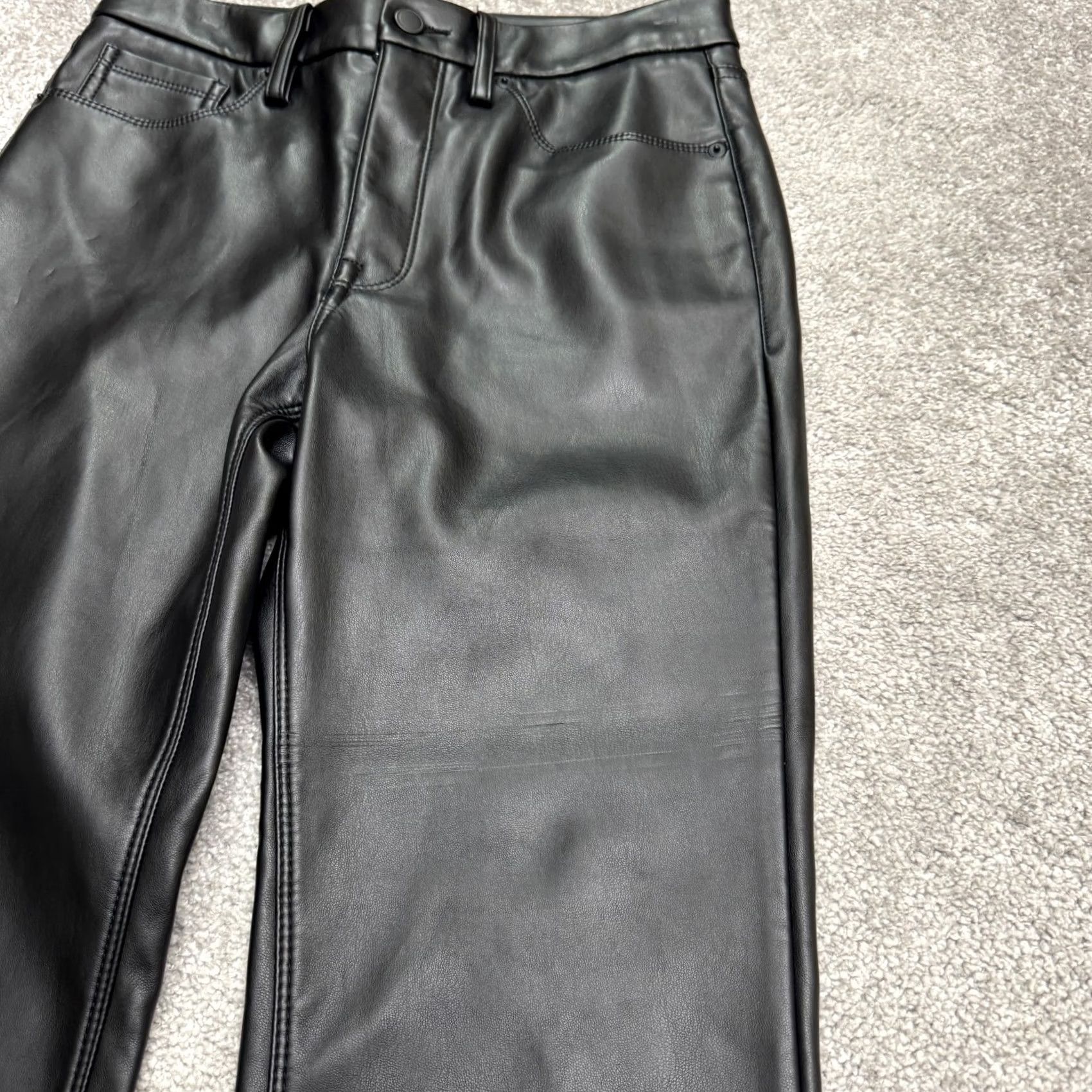 Good American Good American Women Black Bootcut Ankle Trouser Pants 8 High Rise Size 30" / US 8 / IT 44 - 6 Thumbnail