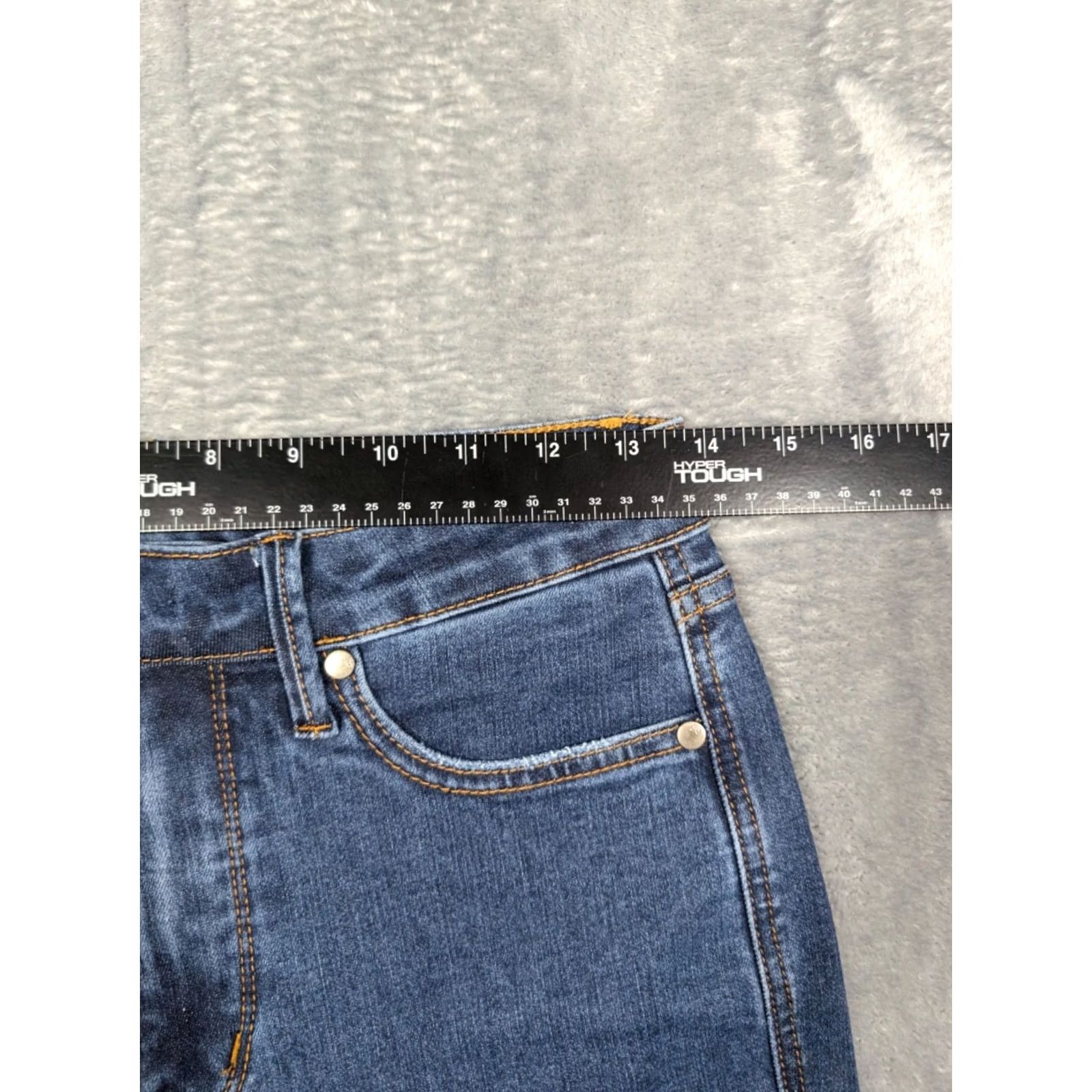 Vintage Judy Blue Jeans Women 7/28 Pull On Flare High Rise Stretch Denim 5-Pocket City Hippie Blue Size 28 Womens Size 28" / US 6 / IT 42 - 4 Thumbnail