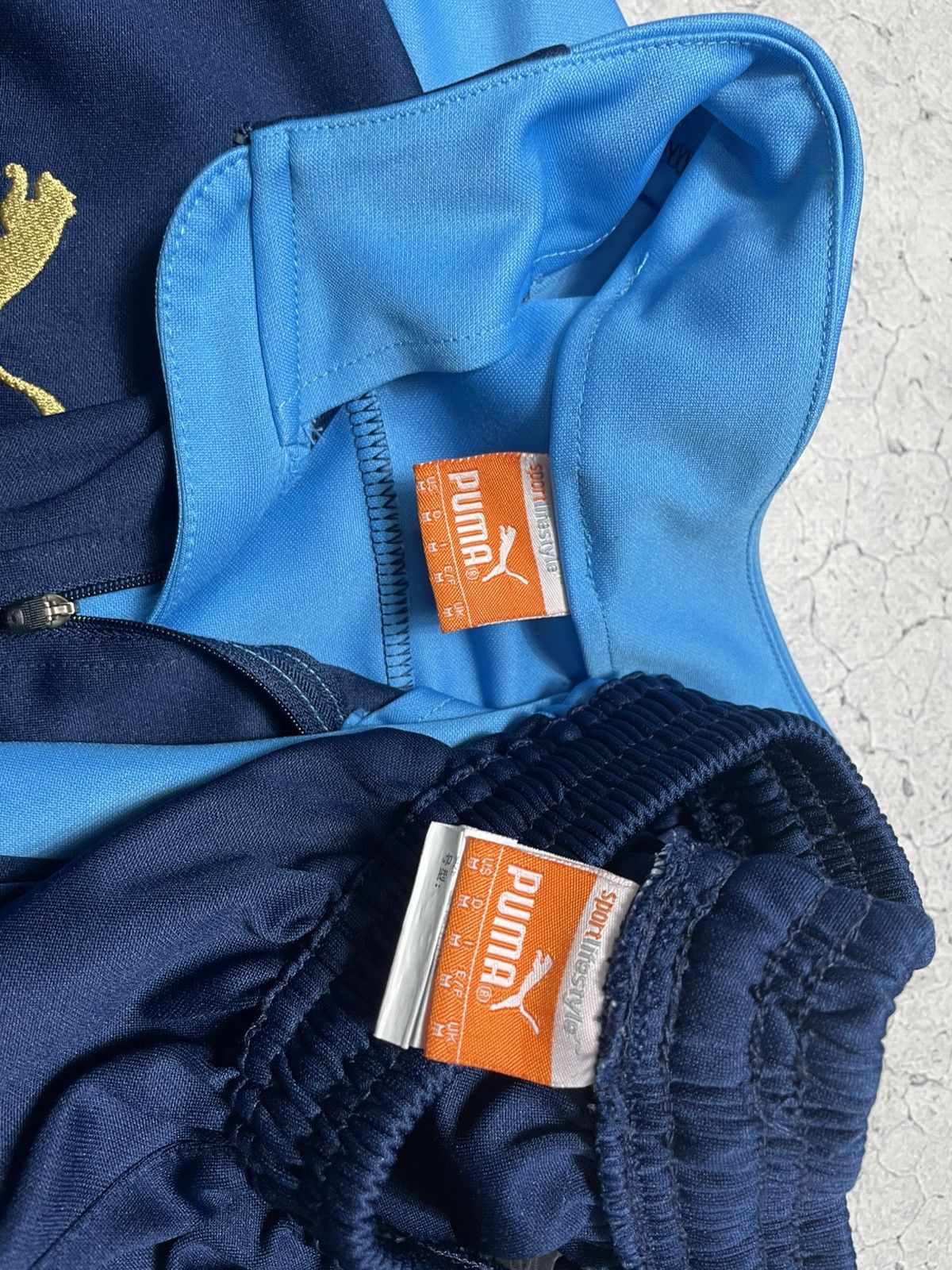 Puma Puma FC Olympique Marseille Soccer Track Suit Jacket Pants Size US 32 / EU 48 - 7 Thumbnail