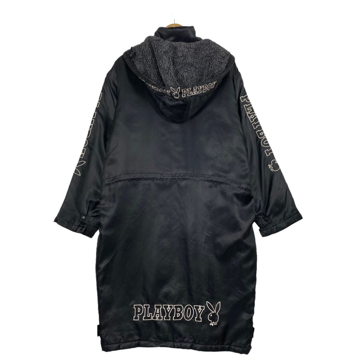 Japanese Brand × Playboy Playboy Long Coach Jacket Hoodies Size XL Size US XL / EU 56 / 4 - 12 Thumbnail
