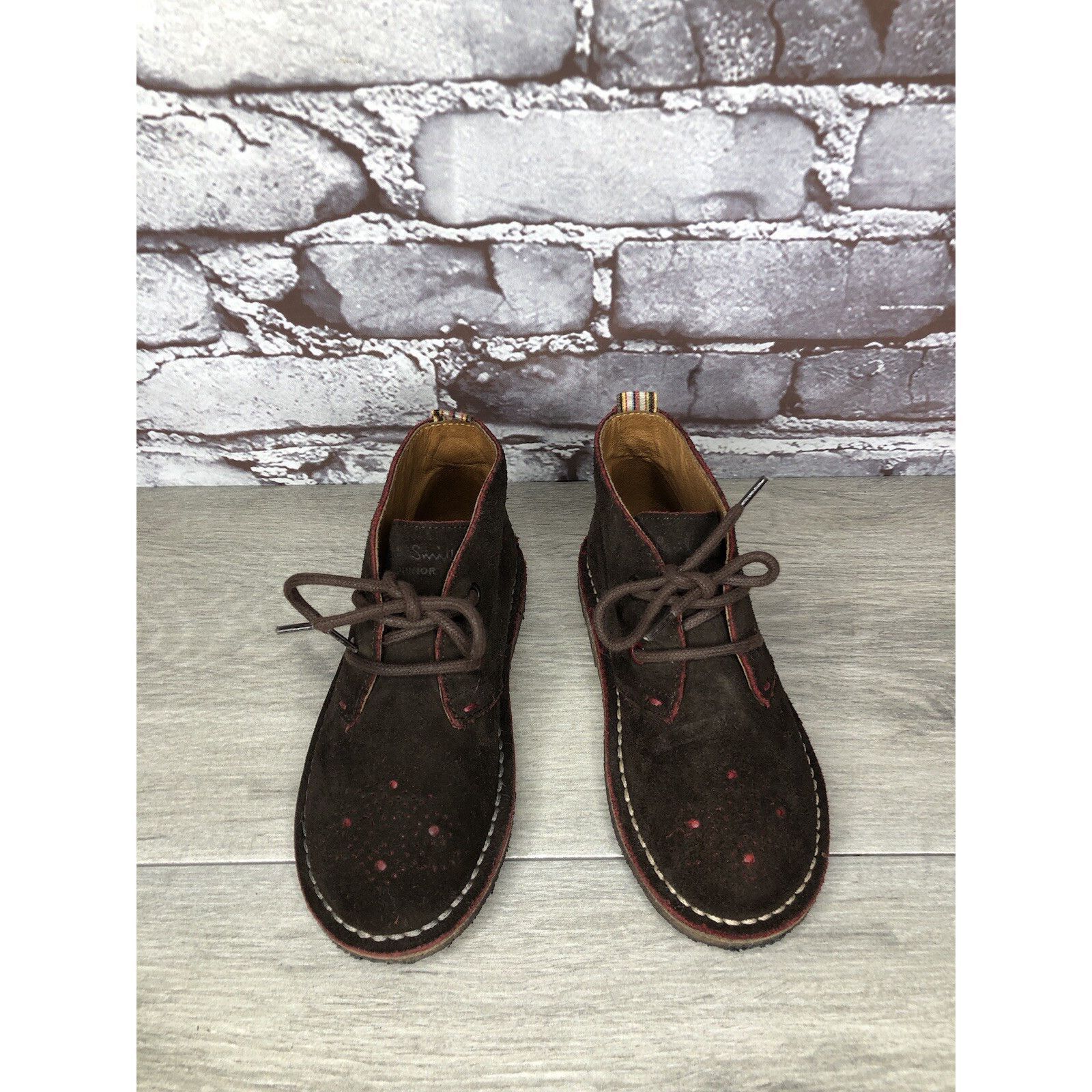 Paul Smith Paul Smith Junior Brown Suede Leather Chukka Lace Up Boots B Size US 10 / EU 43 - 2 Thumbnail