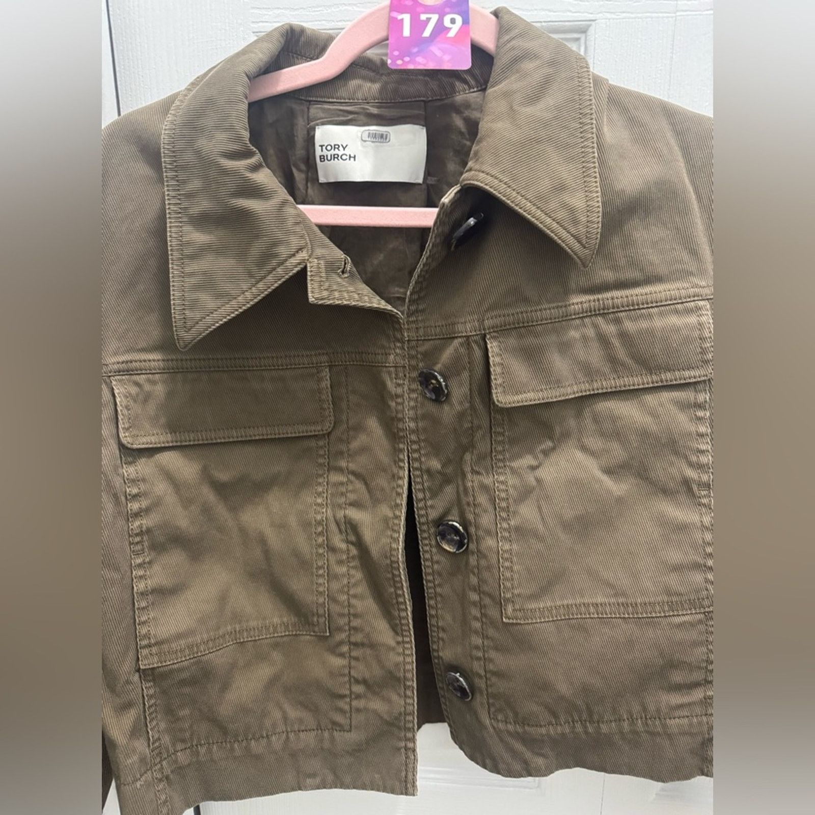 Tory Burch 179 Tory Burch $698 Olive Green Women's Jacket Size 6 Size M / US 6-8 / IT 42-44 - 7 Thumbnail