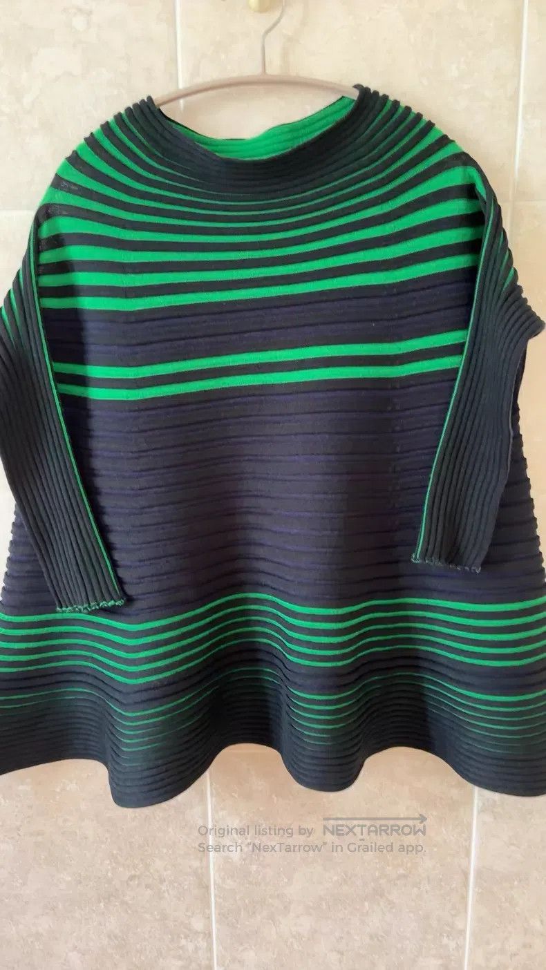 Issey Miyake Issey Miyake Constant Stripe Knit Top Size L / US 10 / IT 46 - 2 Thumbnail