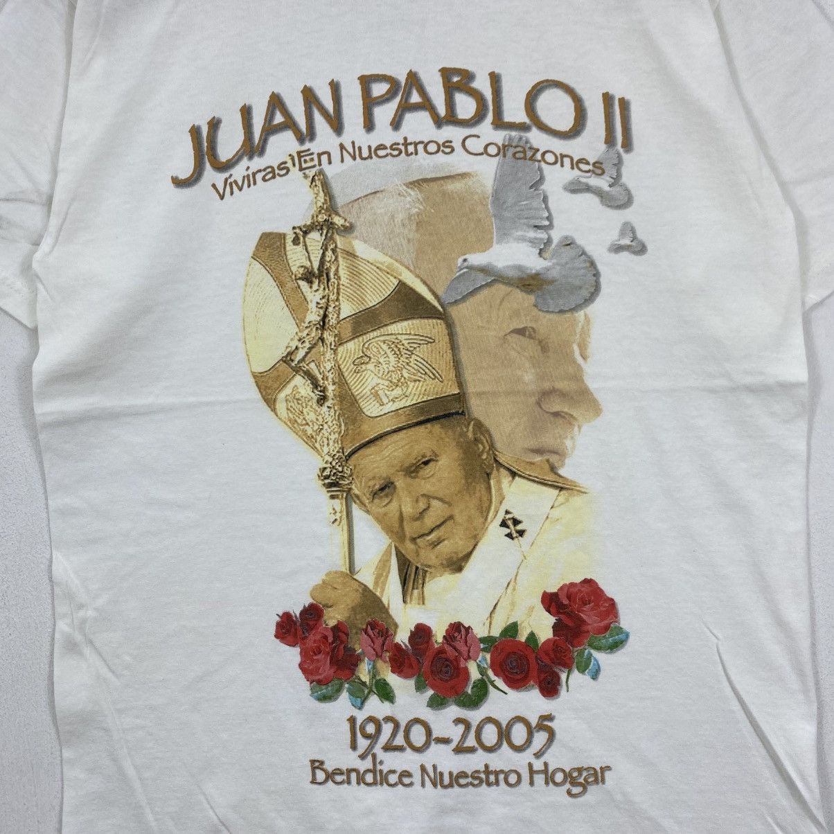 Vintage Vintage Pope John Paul II 1920-2005 Memorial T-Shirt Small Size US S / EU 44-46 / 1 - 4 Thumbnail