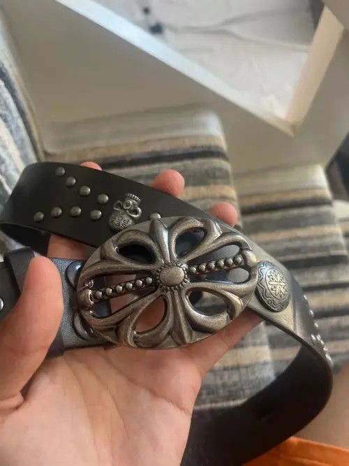 Japanese Brand Belt Bohemian Style Belt Skeleton Head Size 42 - 4 Thumbnail