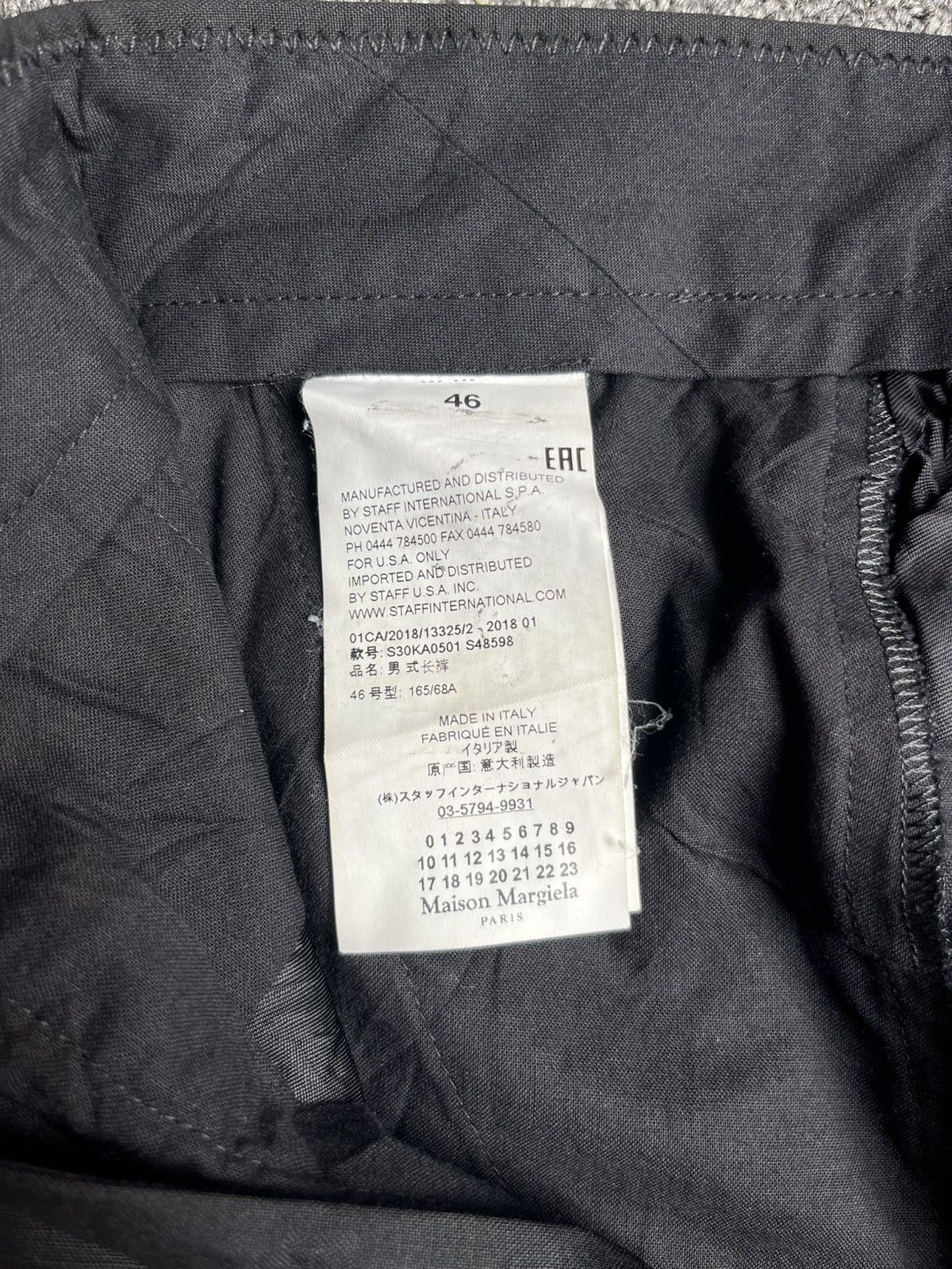 Maison Margiela maison margiela trousers pants black Size US 32 / EU 48 - 11 Thumbnail