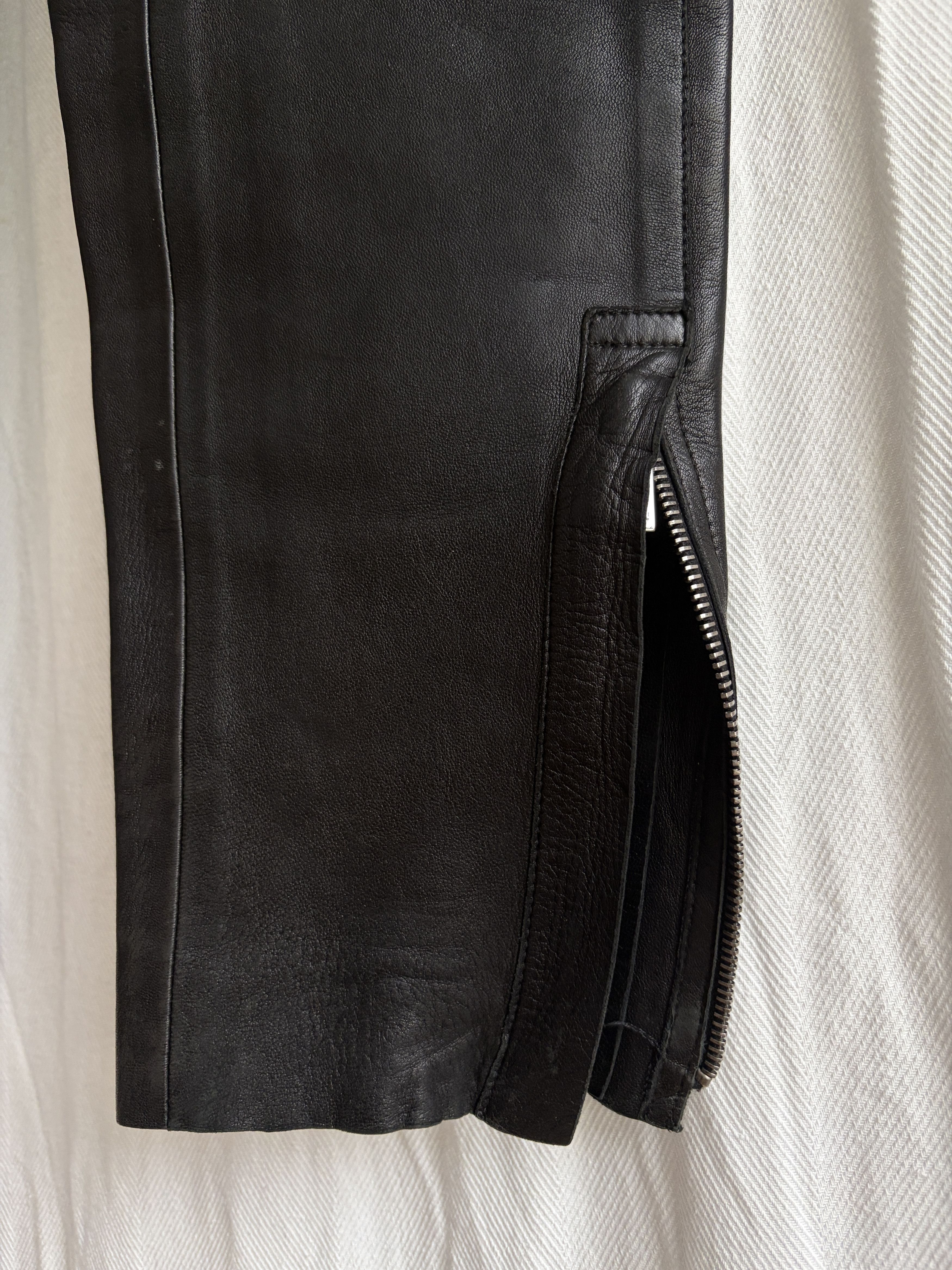 Gucci AW00 by Tom Ford Biker Leather Pants Size 30" / US 8 / IT 44 - 5 Thumbnail