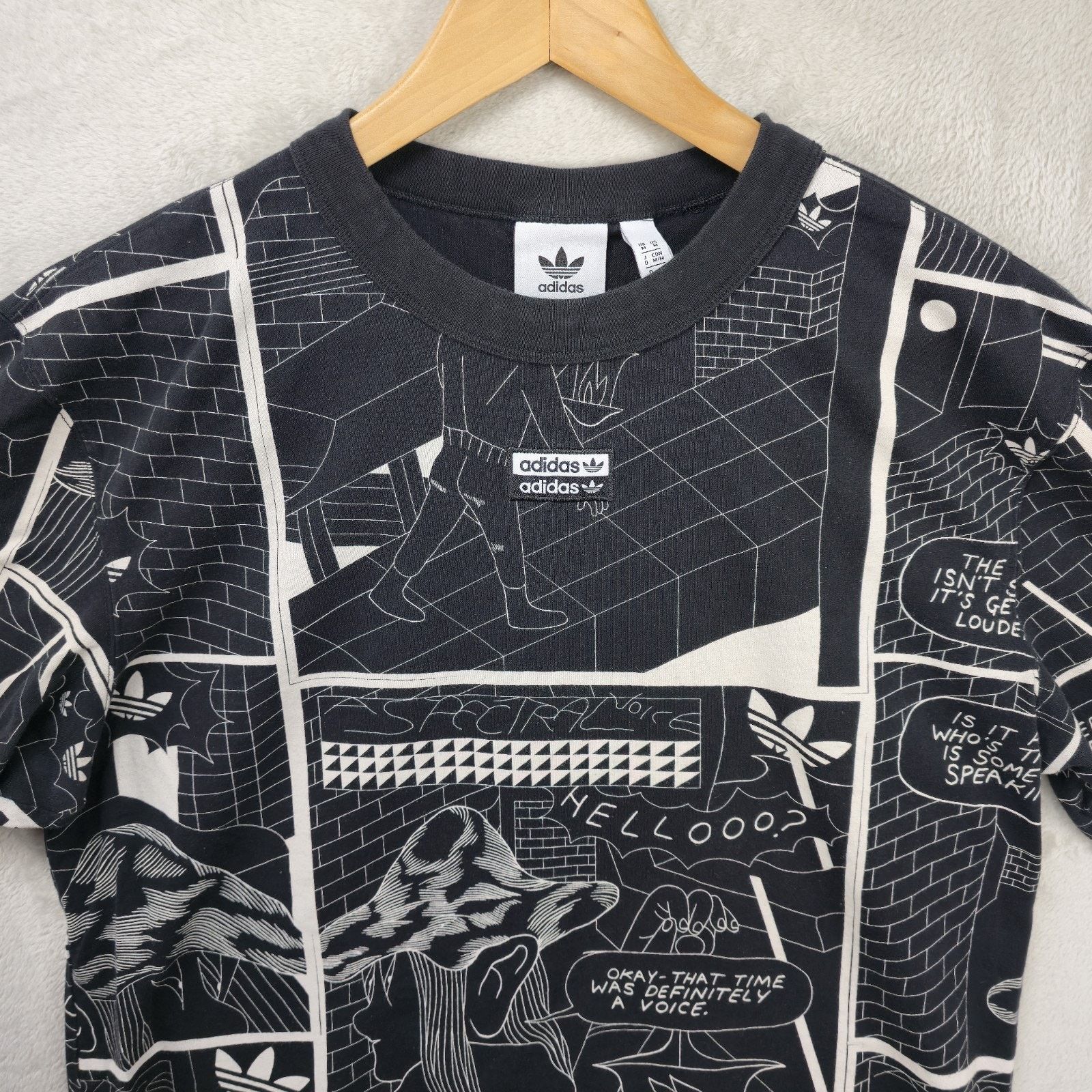 Adidas Adidas Shirt Mens Medium R.Y.V. Patrick Kyle Comic AOP Size US M / EU 48-50 / 2 - 2 Thumbnail