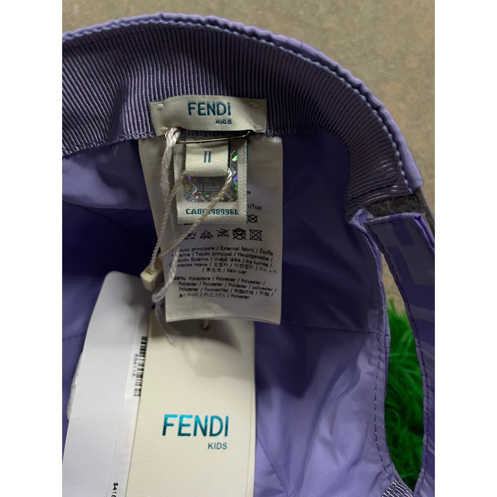 Fendi Fendi Cap Acai Kids OS New Size ONE SIZE - 2 Thumbnail