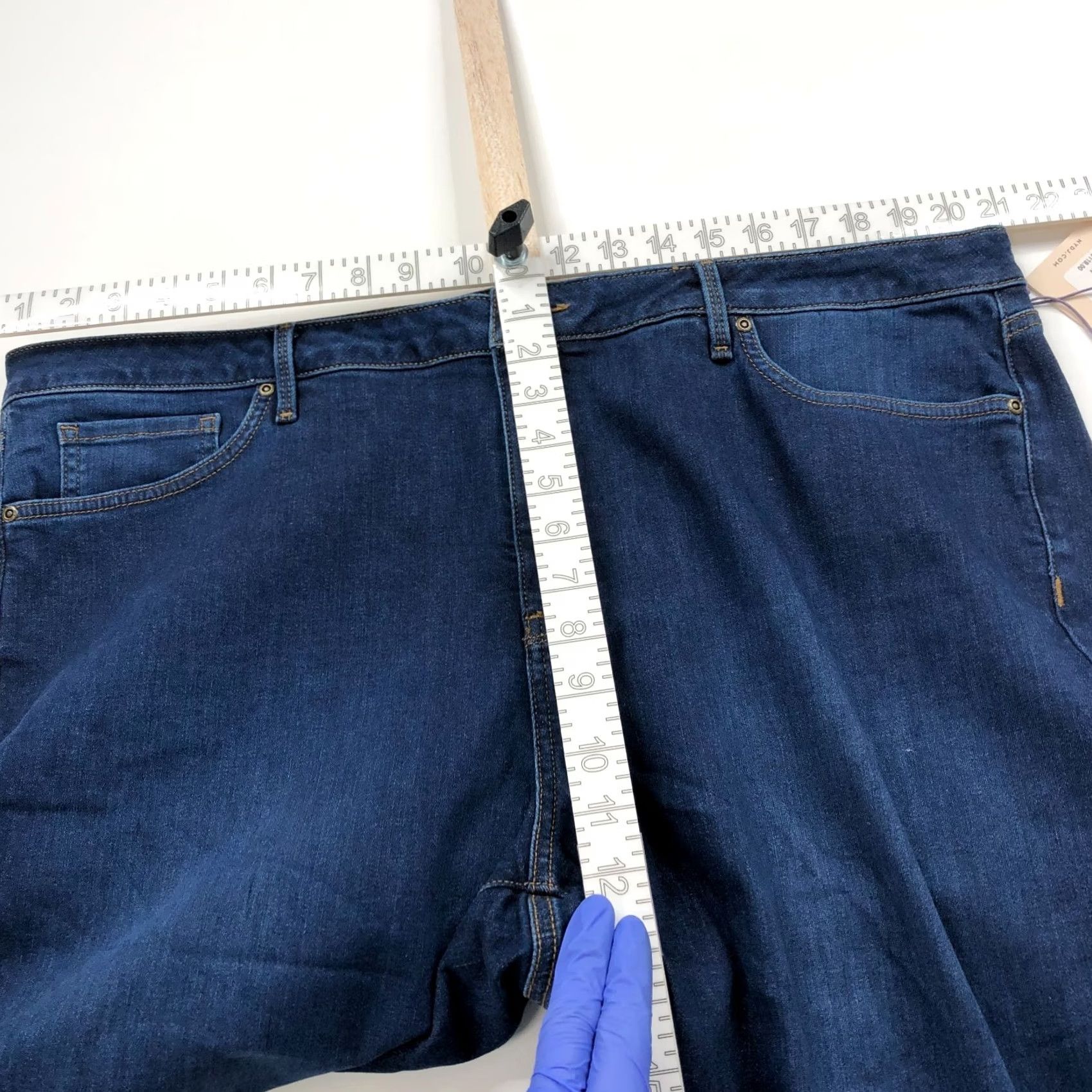 NYDJ NYDJ Lift Tuck Sheri Slim NEW Plus 20W High Rise Jeans 42 in Waist 26 in Inseam Brown? Blue Size ONE SIZE - 7 Thumbnail