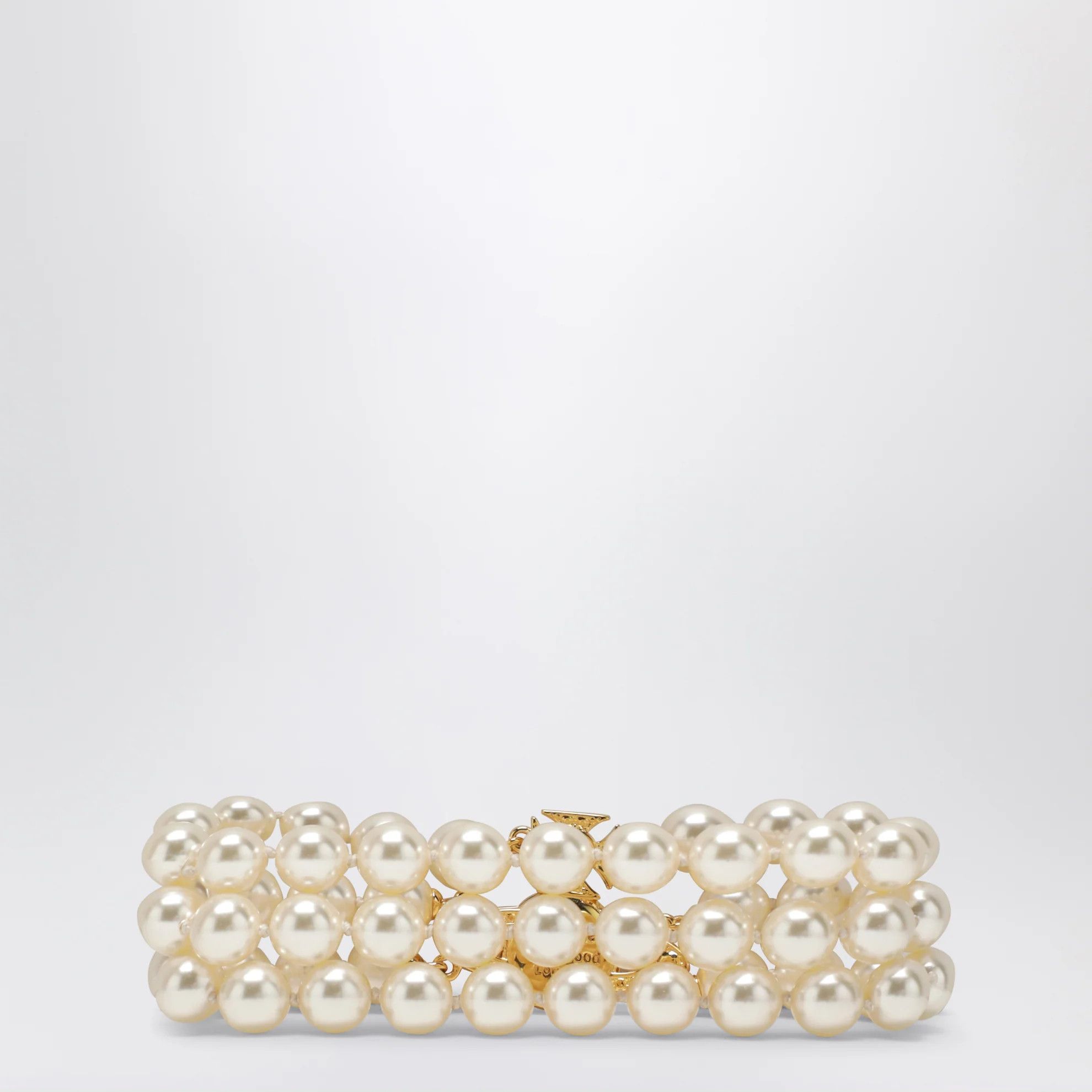 Vivienne Westwood o1d2blof0526 Size: 2 / Three-row Bracelet With Pearls Size ONE SIZE - 3 Thumbnail