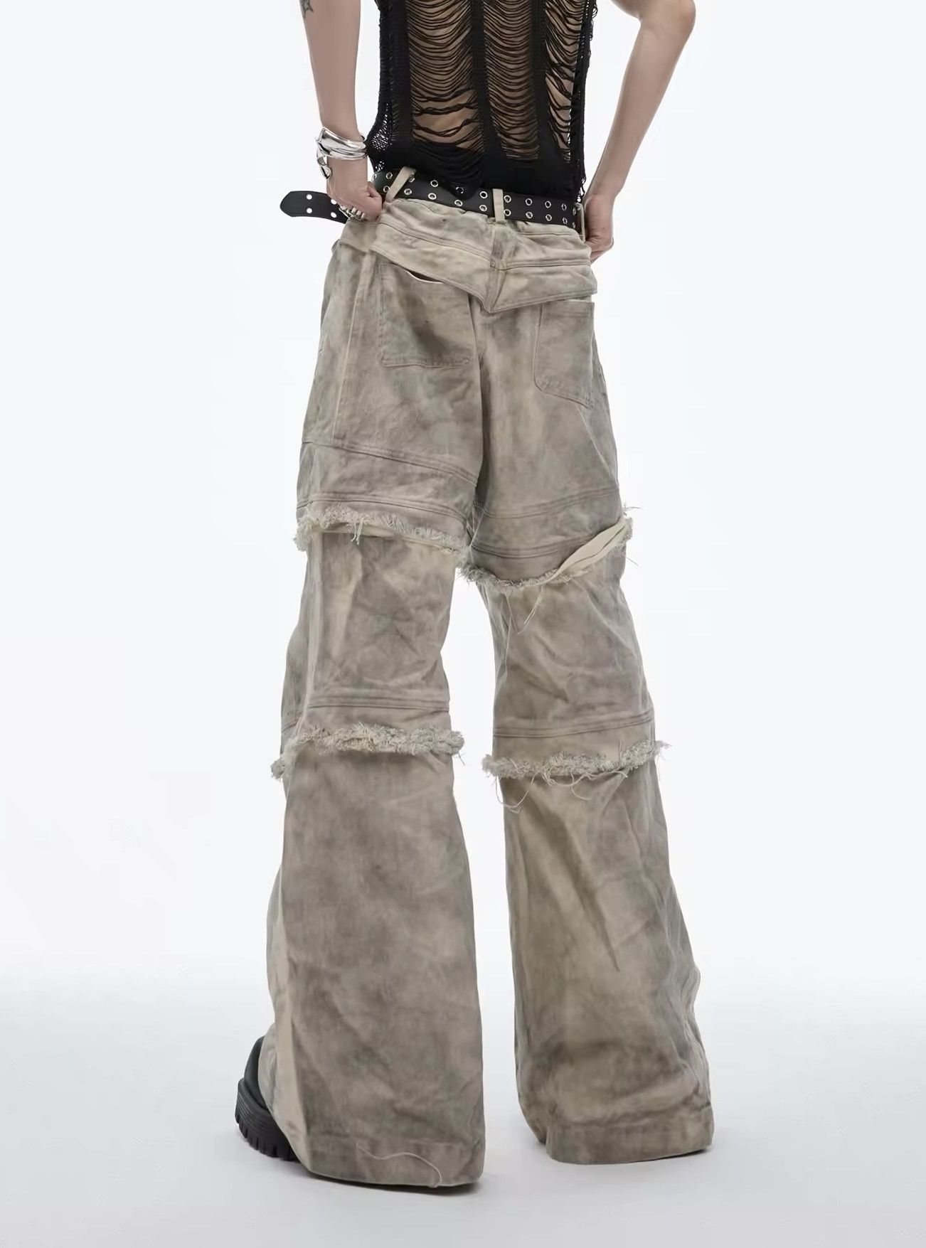 Jean × Vintage High Waist Wide Leg Denim Jeans Size 28" / US 6 / IT 42 - 3 Thumbnail