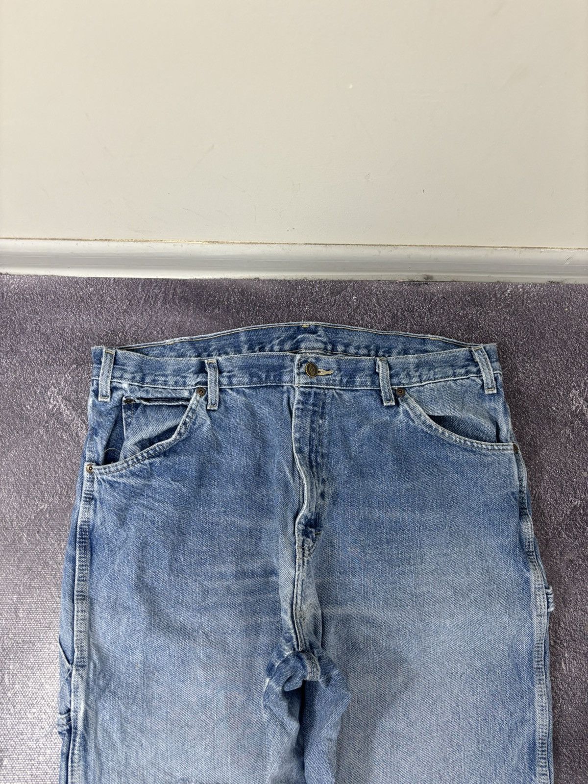 Dickies Vintage Dickies USA Workwear Faded Blue Denim Baggy Jeans Size US 36 / EU 52 - 11 Thumbnail
