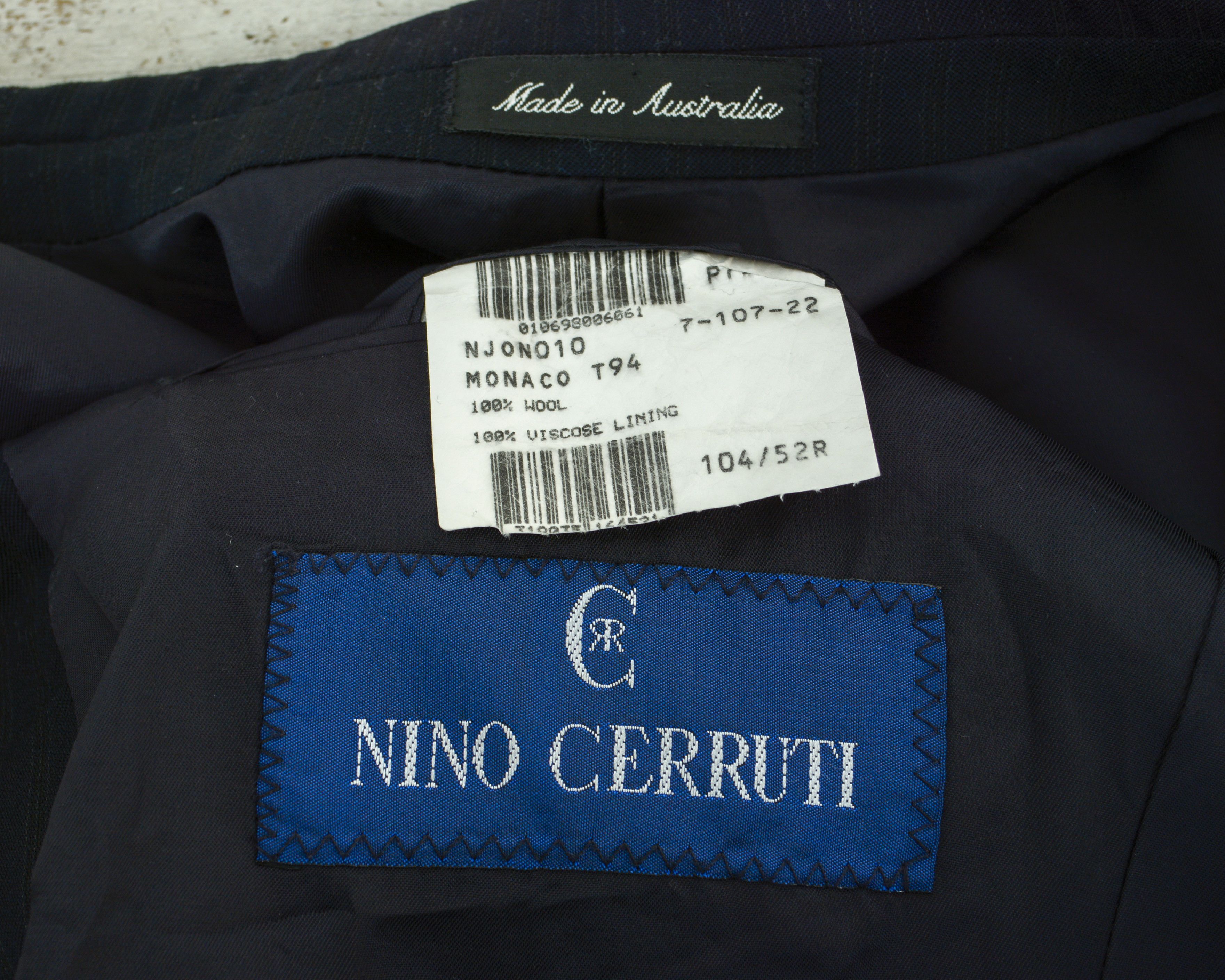 Cerruti 1881 W19 Nino Cerruti L Blazer Jacket Suit Coat Pinstriped Wool Size 42R - 7 Thumbnail