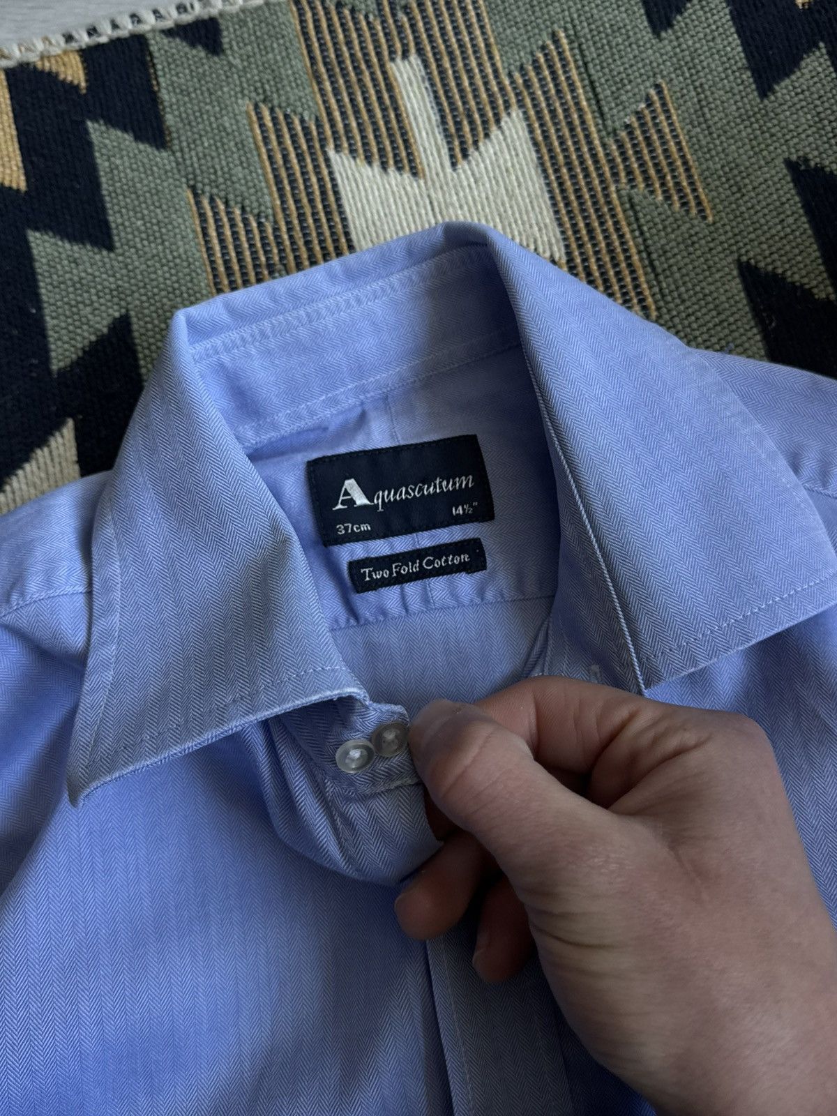 Aquascutum Vintage Aquascutum Button Up Shirt Size US S / EU 44-46 / 1 - 8 Thumbnail