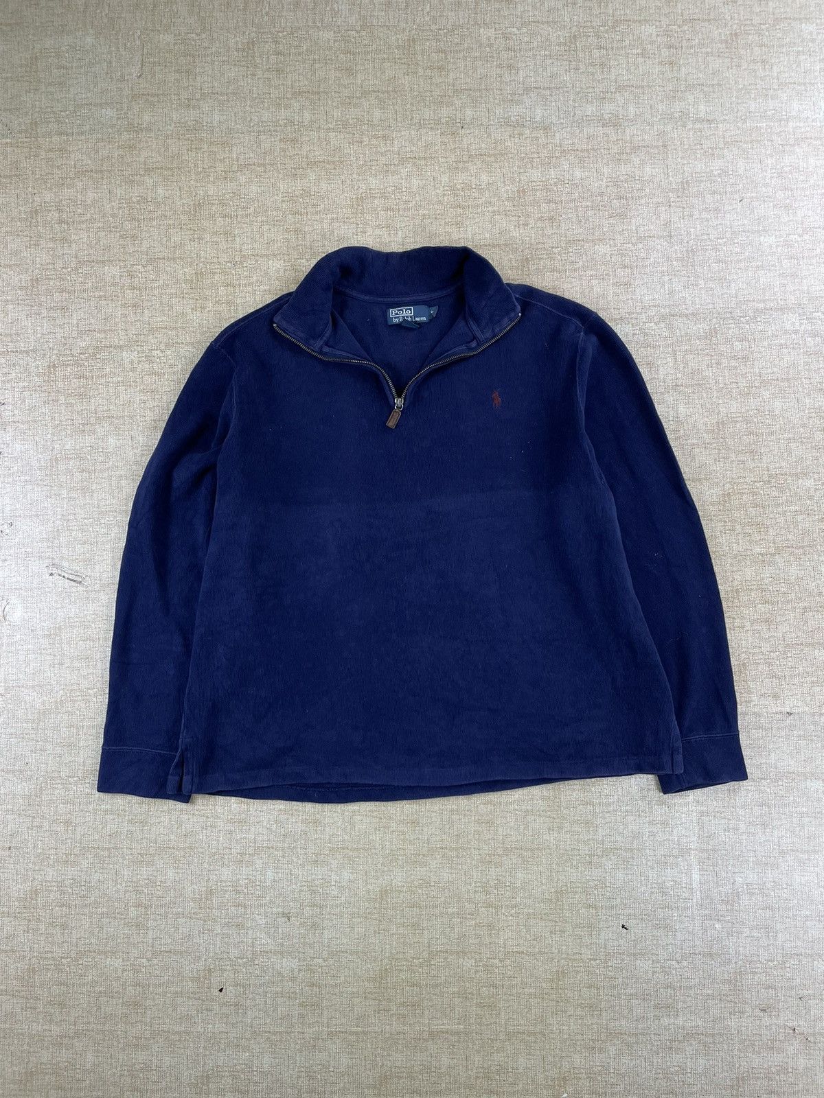 Polo Ralph Lauren × Vintage POLO RALPH LAUREN Vintage 90s Half Zipper Sweater Jacket Size US L / EU 52-54 / 3 - 1 Thumbnail