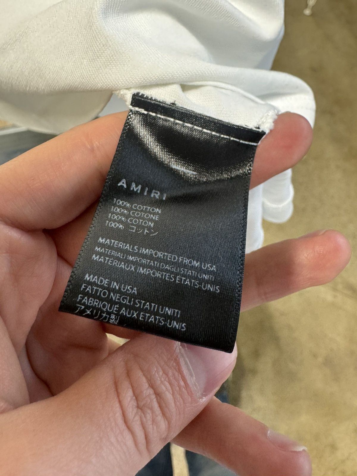 Amiri Amiri Cherub Logo T-Shirt NEW 550$ Size US L / EU 52-54 / 3 - 4 Thumbnail