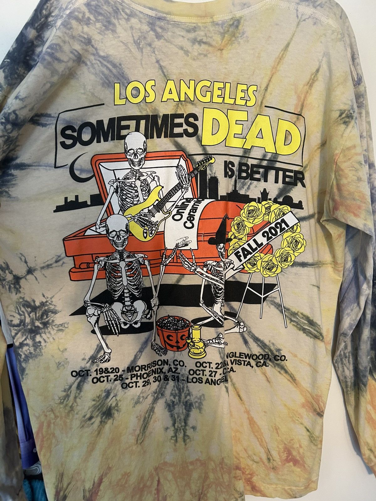 Online Ceramics Online Ceramics Grateful Dead LA Tour Shirt XL Size US XL / EU 56 / 4 - 2 Thumbnail