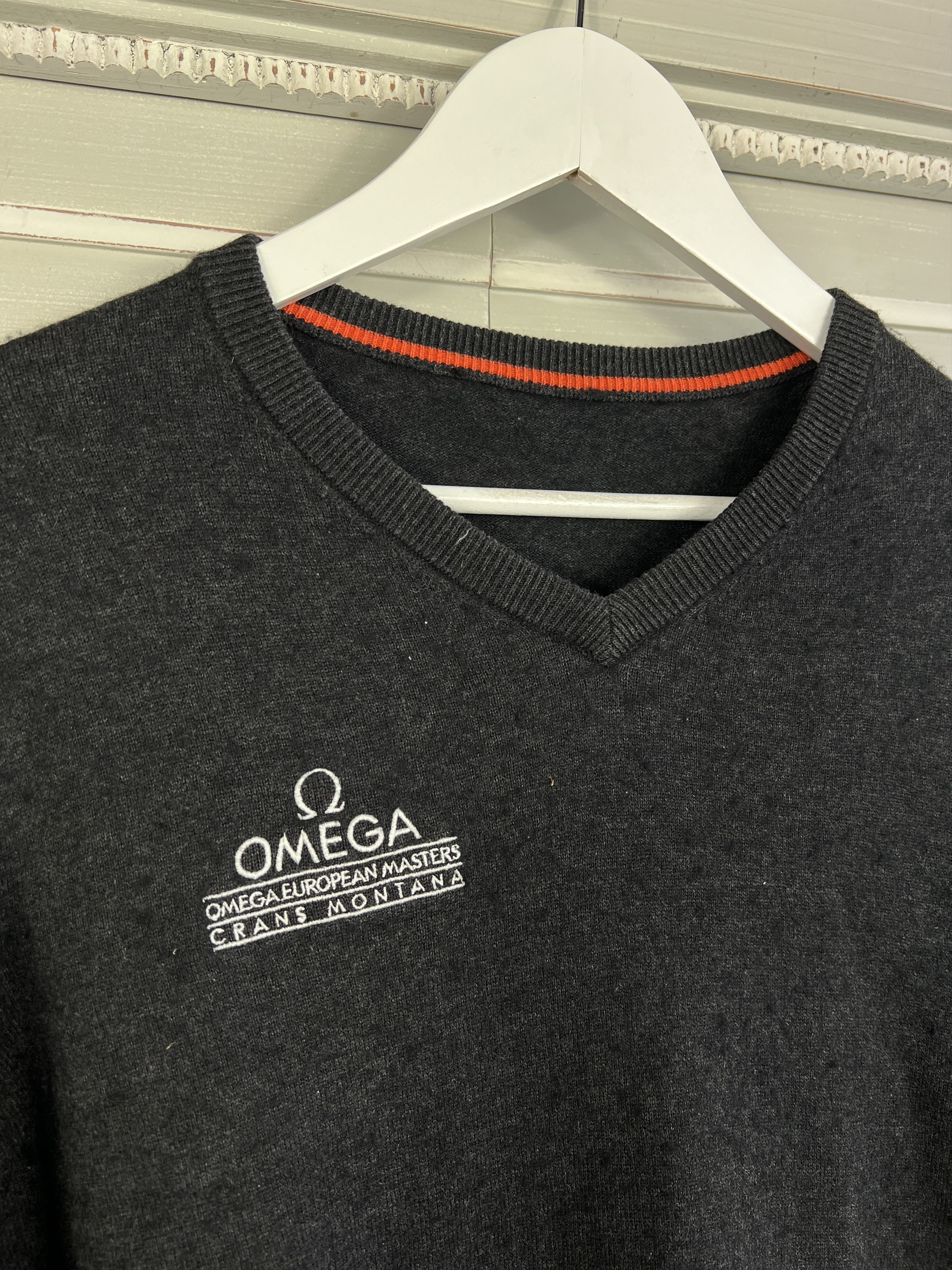 KJUS × Omega KJUS OMEGA CRANS MONTANA V NECK LANA SWEATER GRAY Size US M / EU 48-50 / 2 - 2 Thumbnail