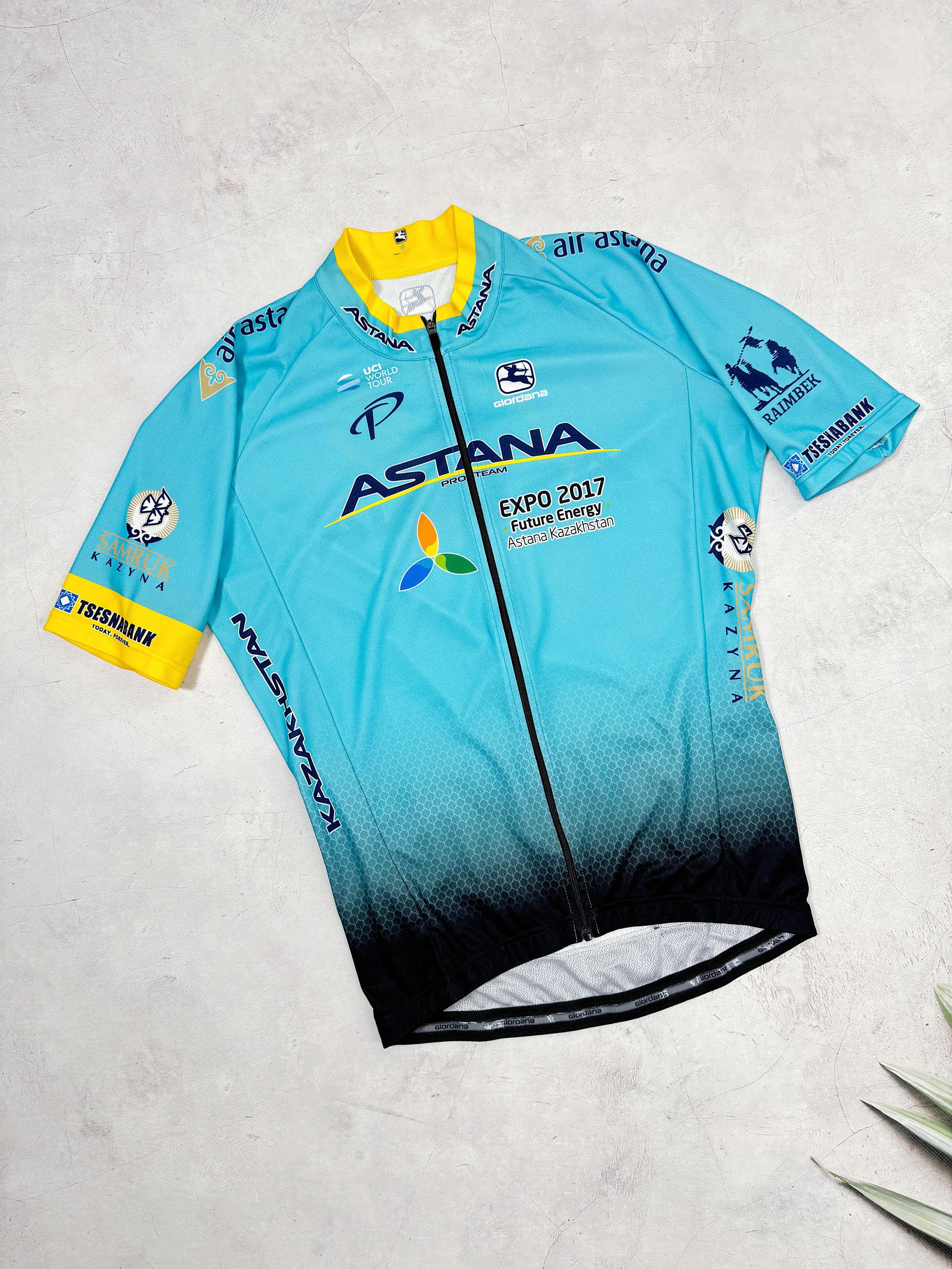 Giordana Cycling Jersey Kazakhstan Astana UCI 2017