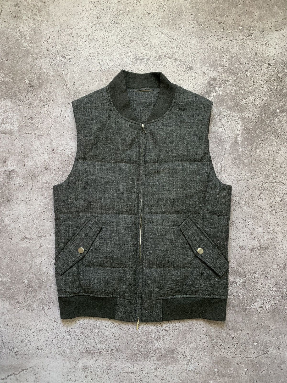 Suitsupply Suitsupply Linen Silk Vest Size US S / EU 44-46 / 1 - 1 Thumbnail