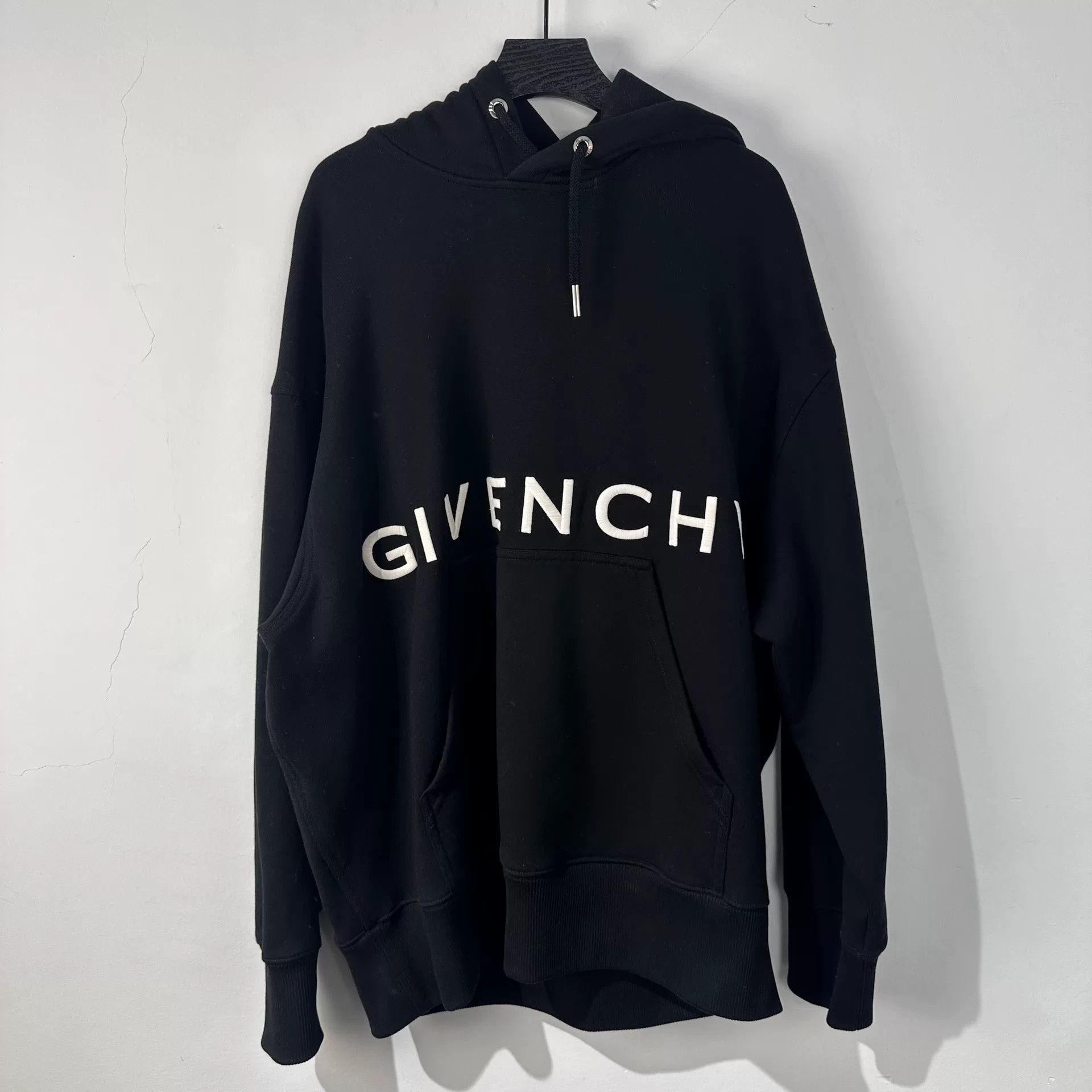 Givenchy Givenchy Retro Embroidered Black Hoodie XS Women Size XS / US 0-2 / IT 36-38 - 1 Thumbnail