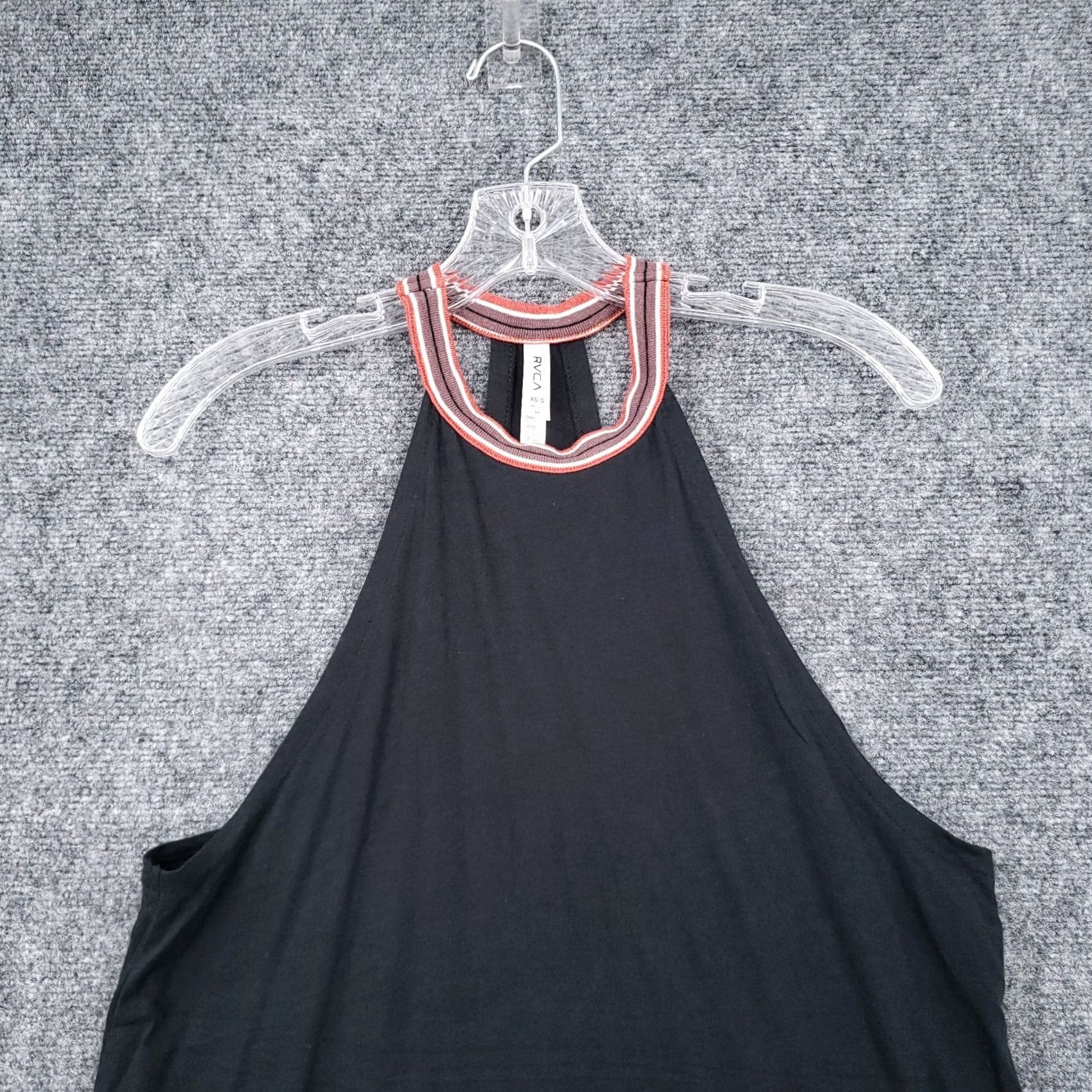 RVCA Rvca Tank Dress XS Extra Small Black Sleeveless Round Neck Racerback Womens Size XS / US 0-2 / IT 36-38 - 3 Thumbnail