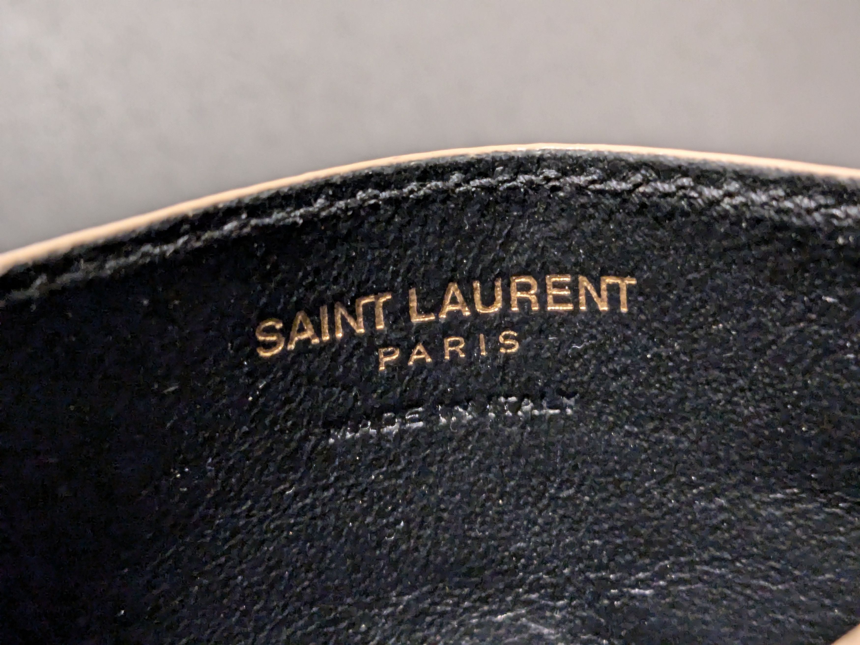 Saint Laurent Paris Saint Laurent Paris Wallet Cardholder Beige Leather SLP YSL Size ONE SIZE - 12 Thumbnail