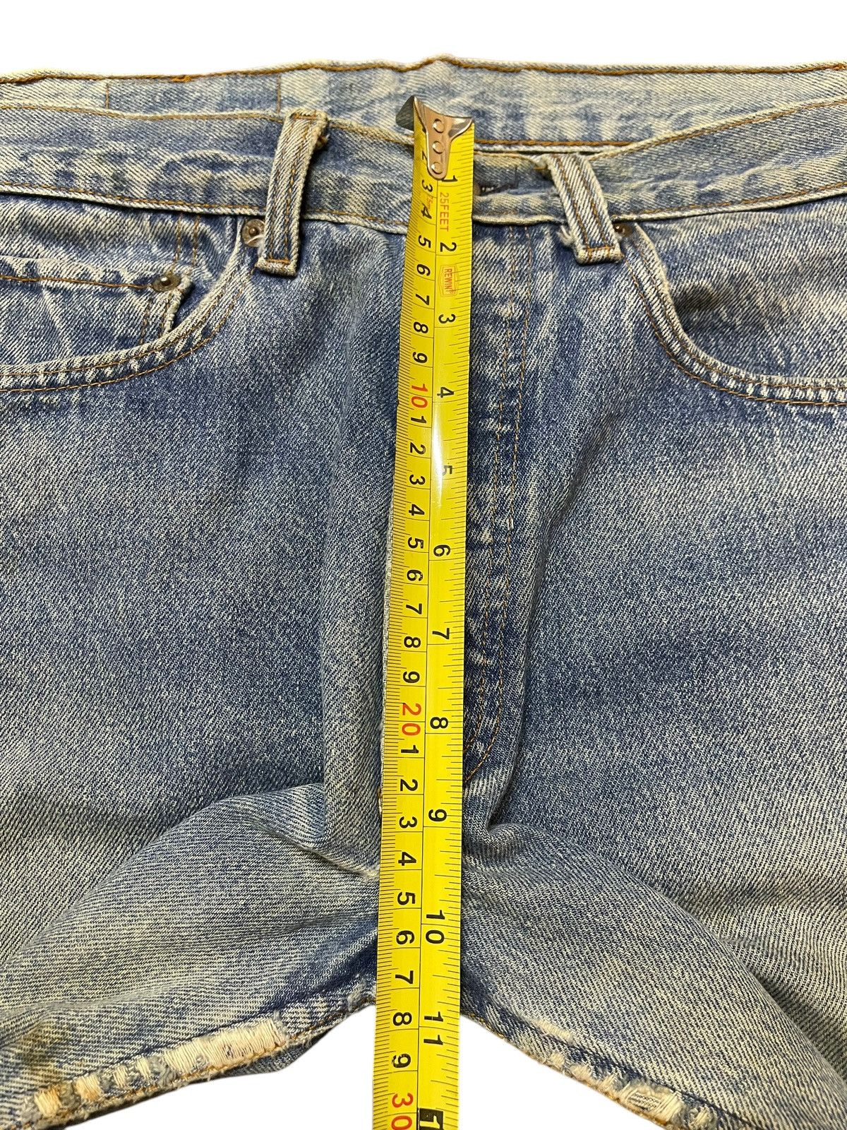 Levi's Vintage 80s Levis 501 Mud Wash Distress Style Jeans Size US 30 / EU 46 - 16 Thumbnail