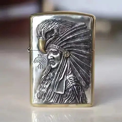 Other Tribal Chief Classic Lighter Storage Case Universal Portable Size ONE SIZE - 3 Thumbnail