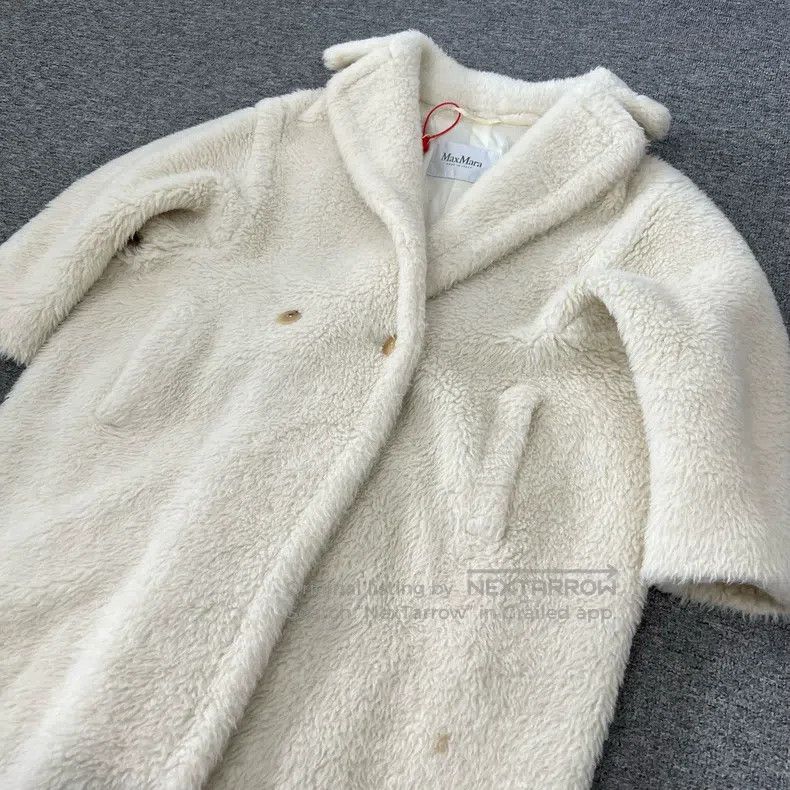 Max Mara Max Mara White Teddy Overcoat Size XS / US 0-2 / IT 36-38 - 4 Thumbnail