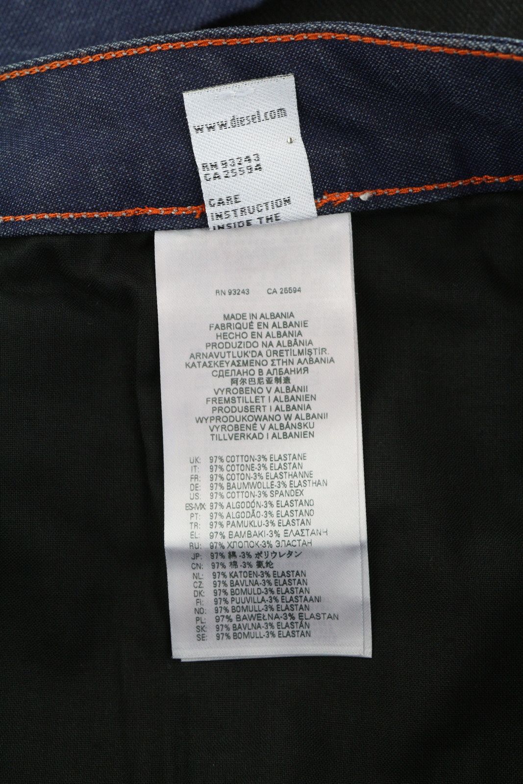 Diesel D-FRANKY CARP JOGG 0EEAW W38 Straight Stretch Jeans 40928 Size US 38 / EU 54 - 8 Thumbnail