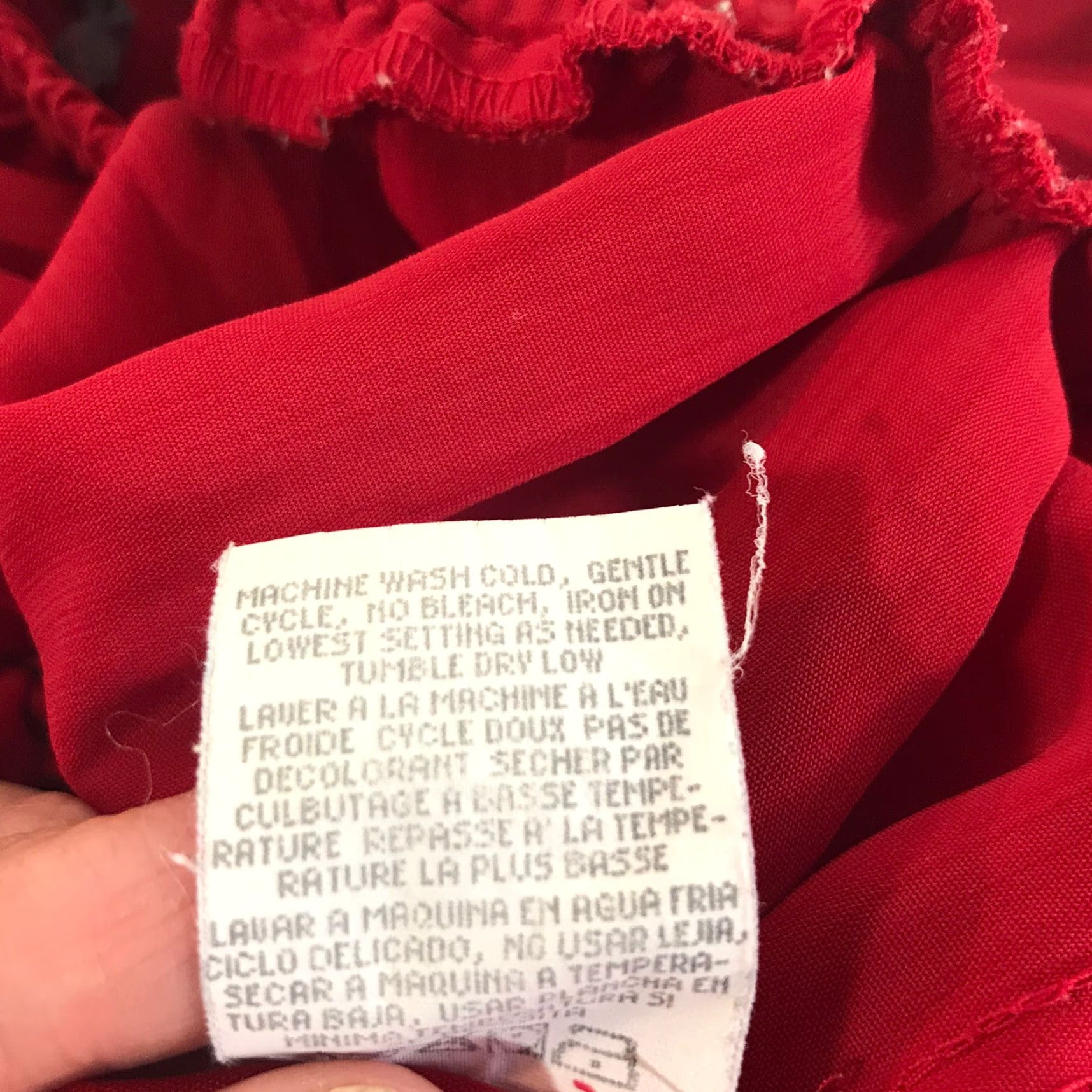 Vintage VINTAGE Leslie Fay Skirt Midi Pleated Knit Red 14 Petite Women’s Elastic Pull-On 26in Waist Size 36" / US 14 / IT 50 - 5 Thumbnail