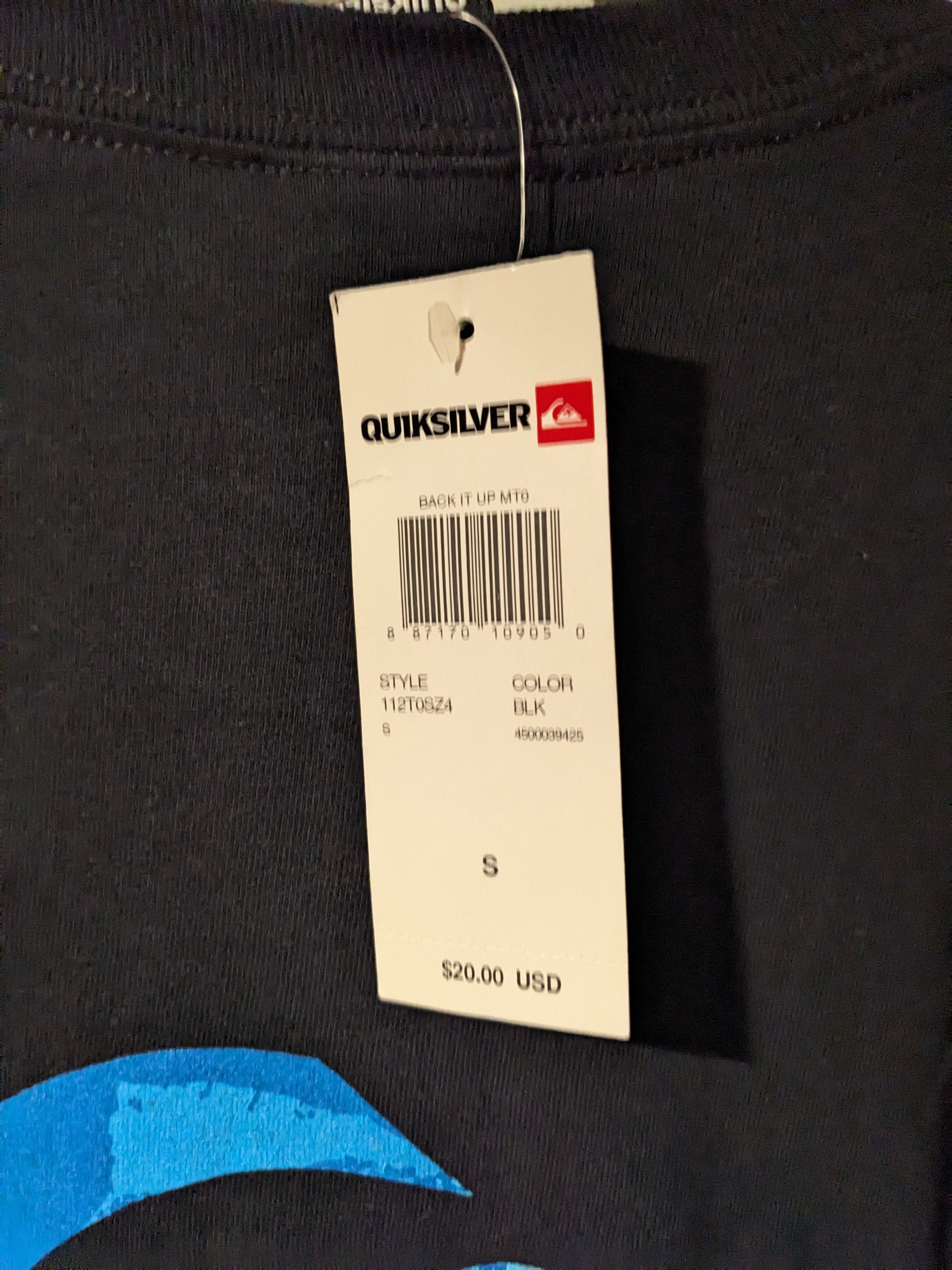 Quiksilver × Vintage Vintage Y2K QuikSilver Spell Out Logo Black Small T-Shirt Size US S / EU 44-46 / 1 - 3 Thumbnail