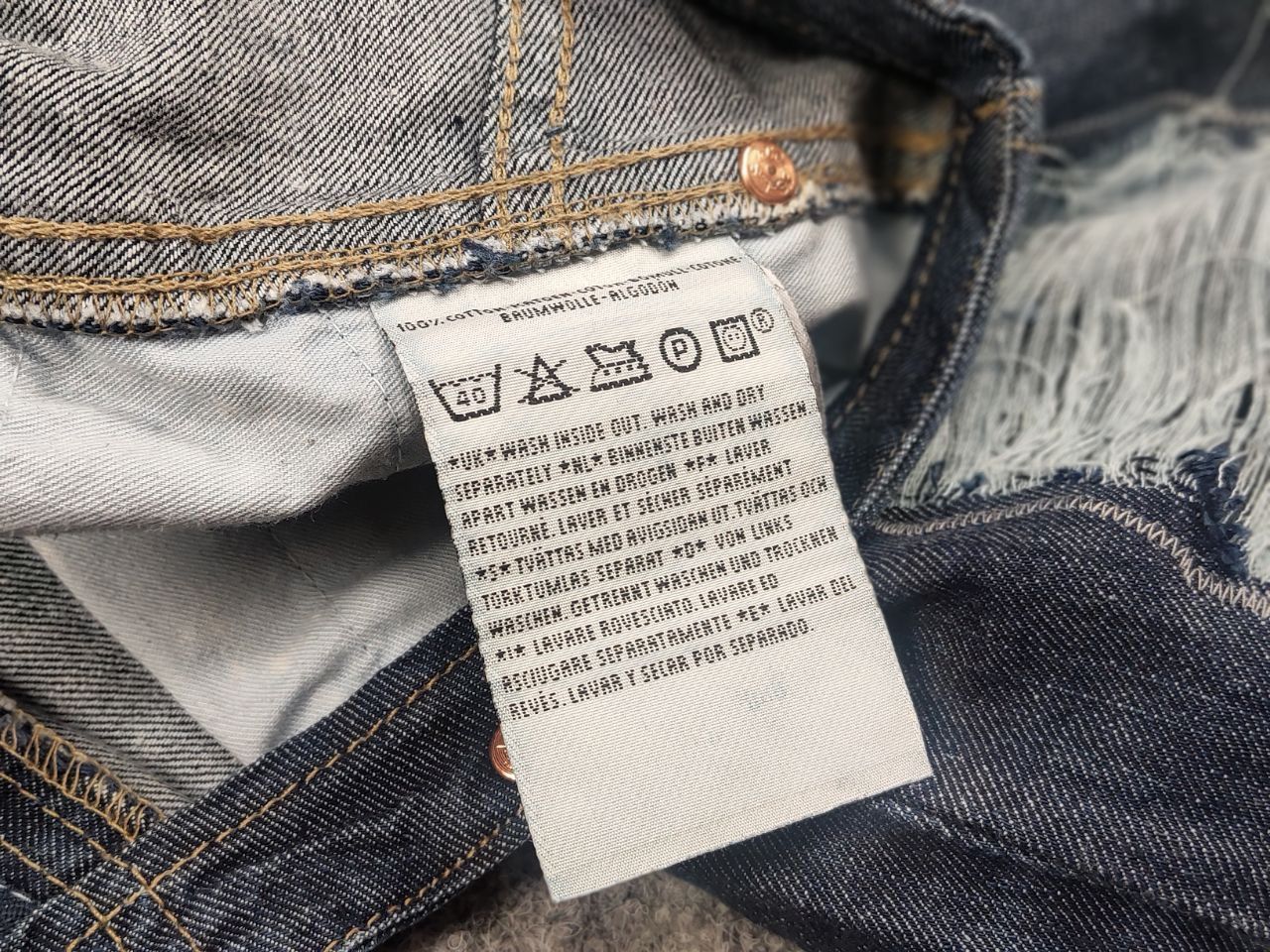 Le Grande Bleu (L.G.B.) Vintage Levis 565 Low Flared Jeans If Six Was Nine Style Size 29" - 17 Thumbnail