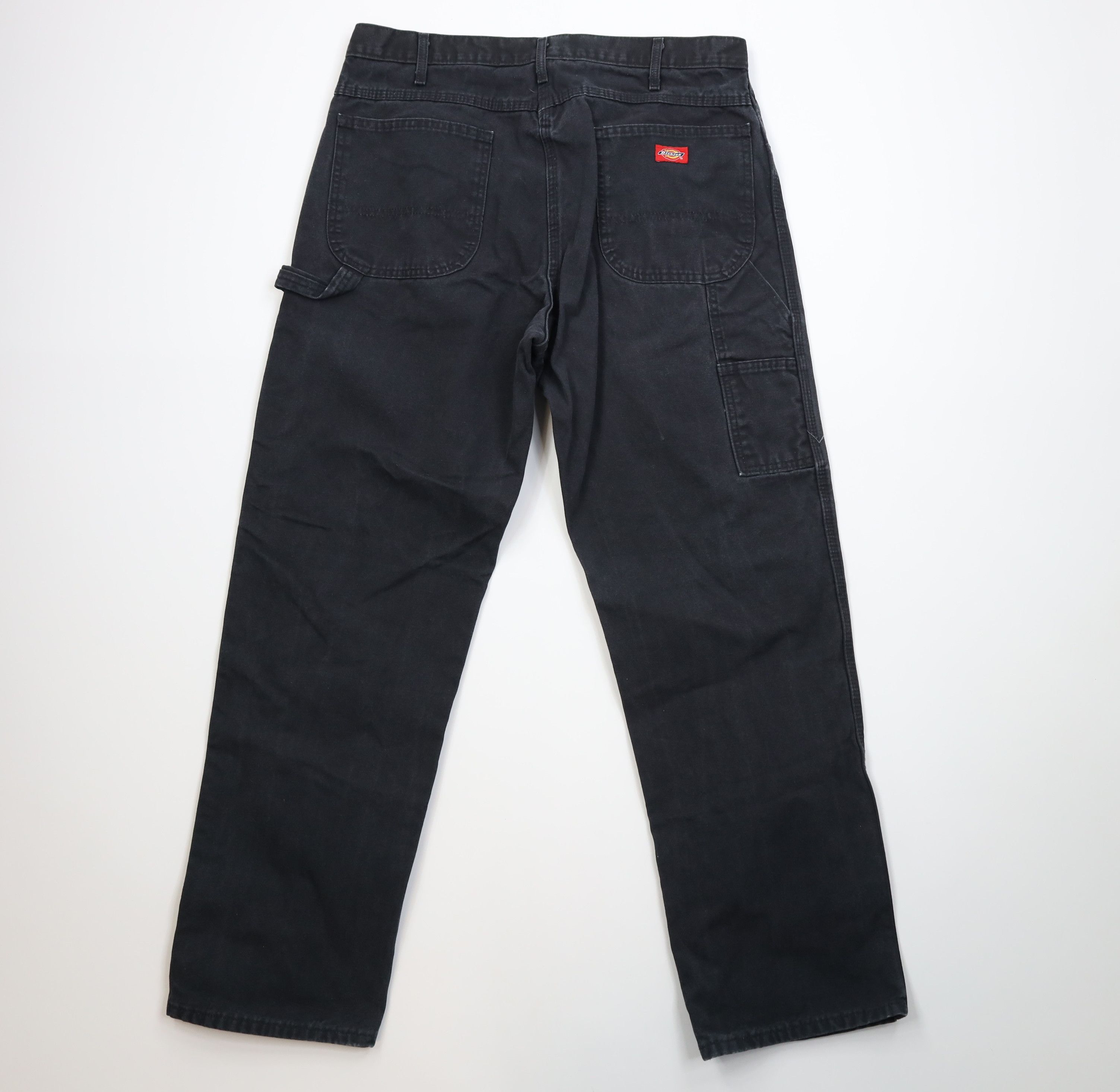 Dickies Vintage 90s Y2K Dickies Heavy Wide Leg Dungaree Pants Black Size US 36 / EU 52 - 11 Thumbnail