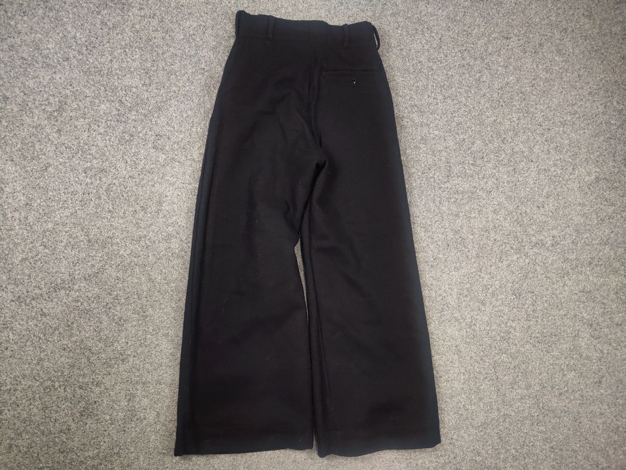 Vintage Vintage 60s Trouser Serge Fly Front Army Wool Military Pants Size US 29 - 8 Thumbnail