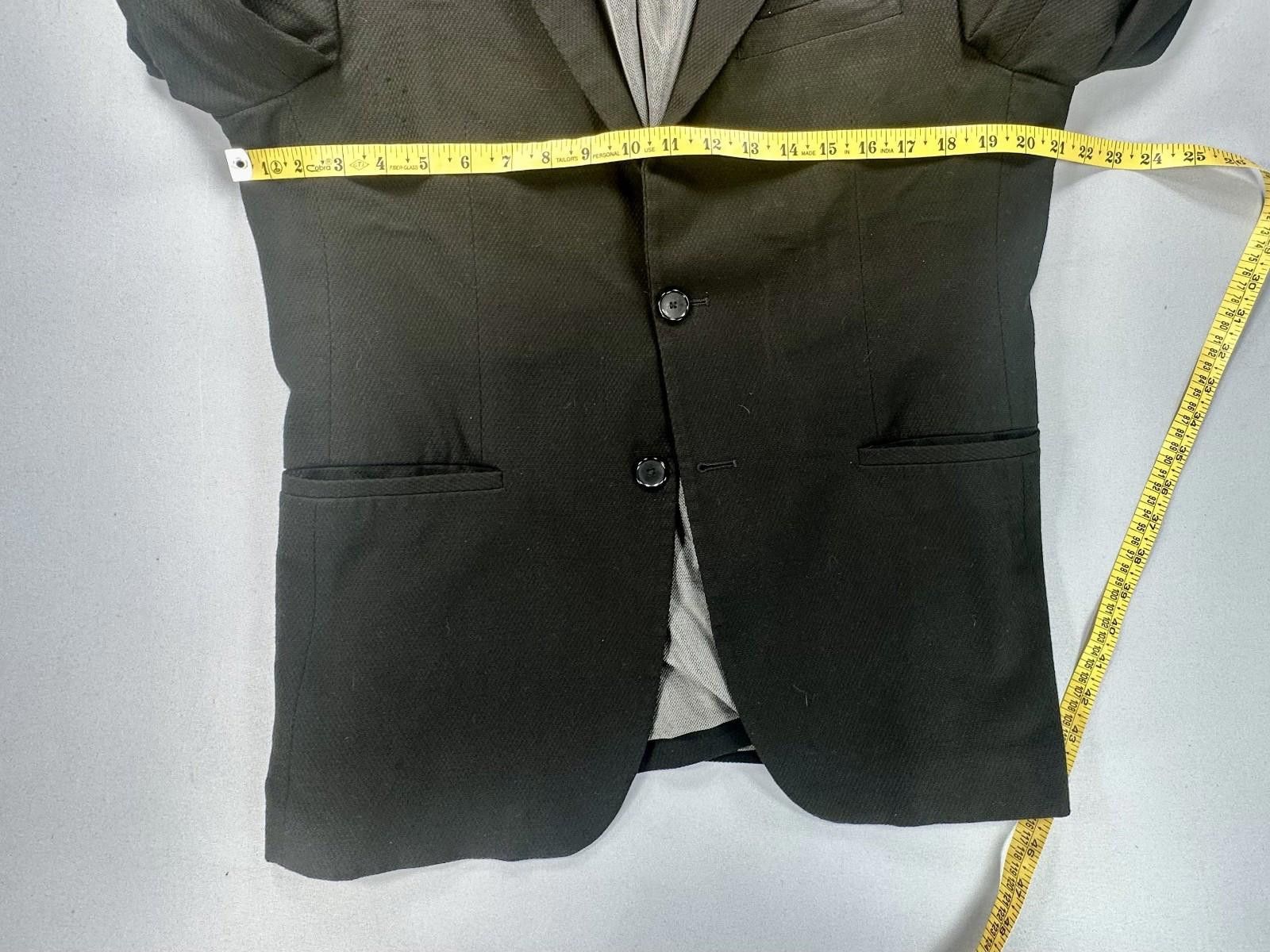 Designer Zara Man Men's 42 Gray Suits Collection 2016 Suit Jacket Size 42R - 3 Thumbnail