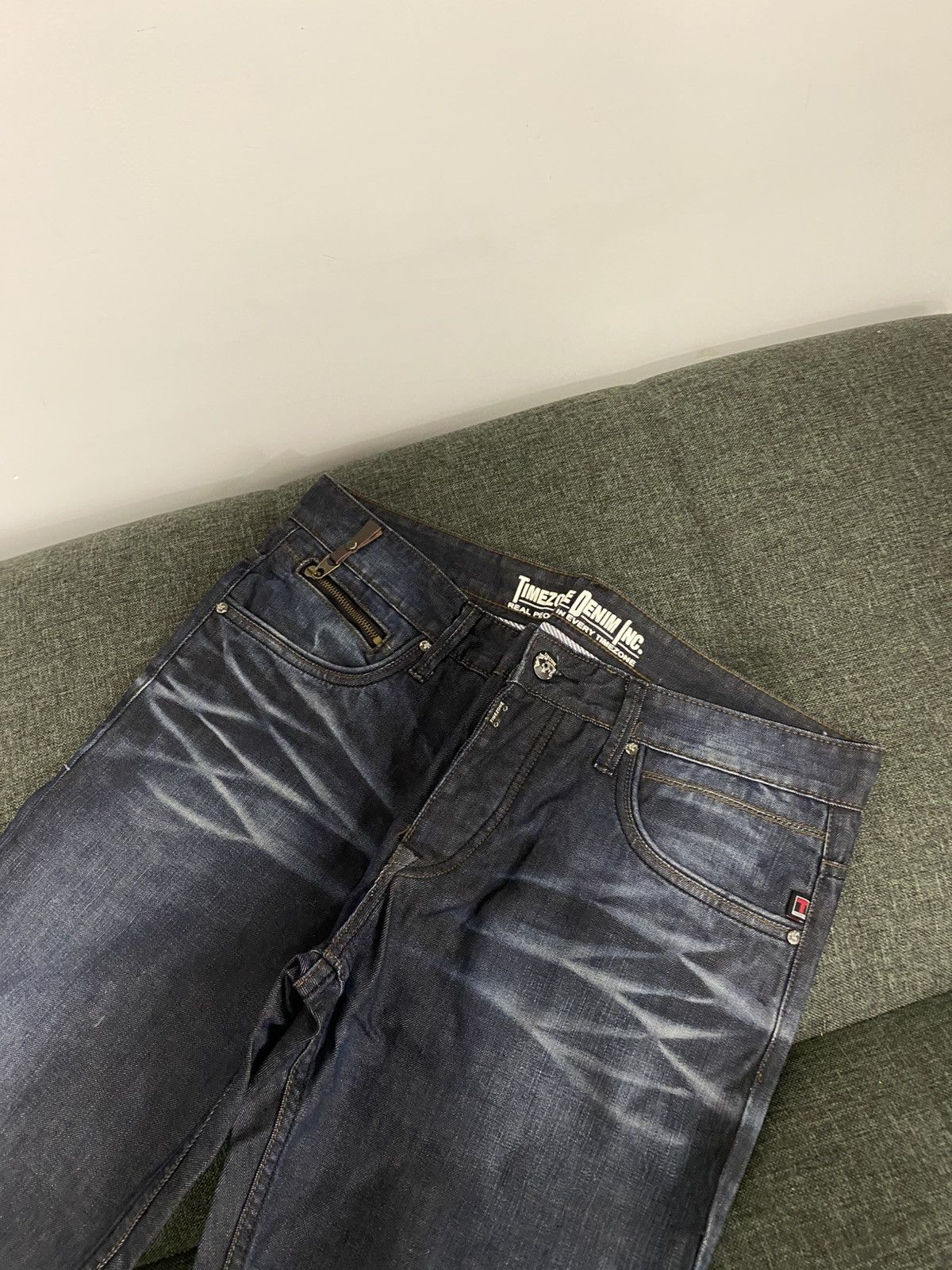 If Six Was Nine Vintage Flared Washed Faded Jeans Japanese Y2K Wide Baggy Size US 34 / EU 50 - 4 Thumbnail