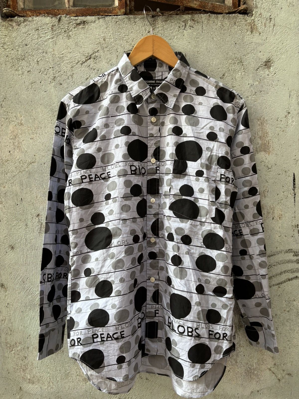 Comme des Garcons Homme Deux Cdg Homme Deux David Shrigley - All Over Print Shirt Size US M / EU 48-50 / 2 - 1 Thumbnail