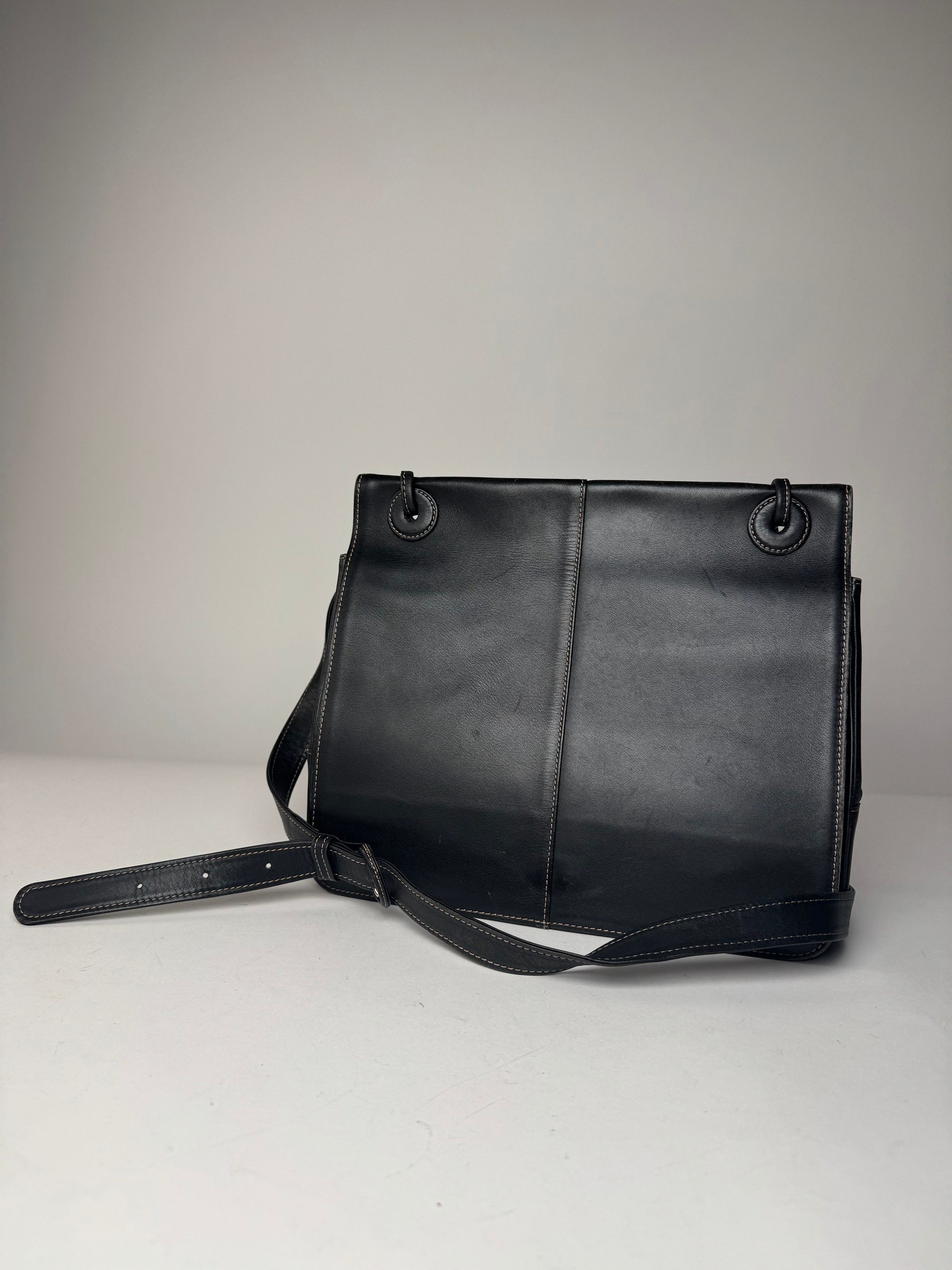 Issey Miyake Vintage Multiway Handbag Navy Black Size ONE SIZE - 1 Thumbnail