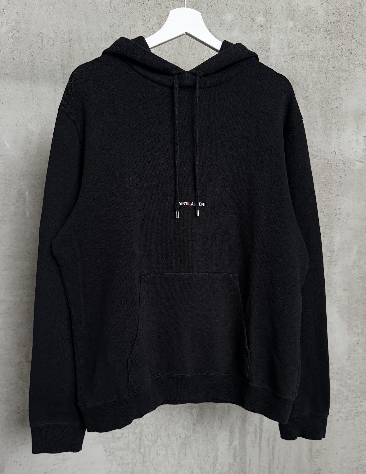 Saint Laurent Paris Saint Laurent Black Rive Gauche Hoodie FW21 Size US L / EU 52-54 / 3 - 4 Thumbnail