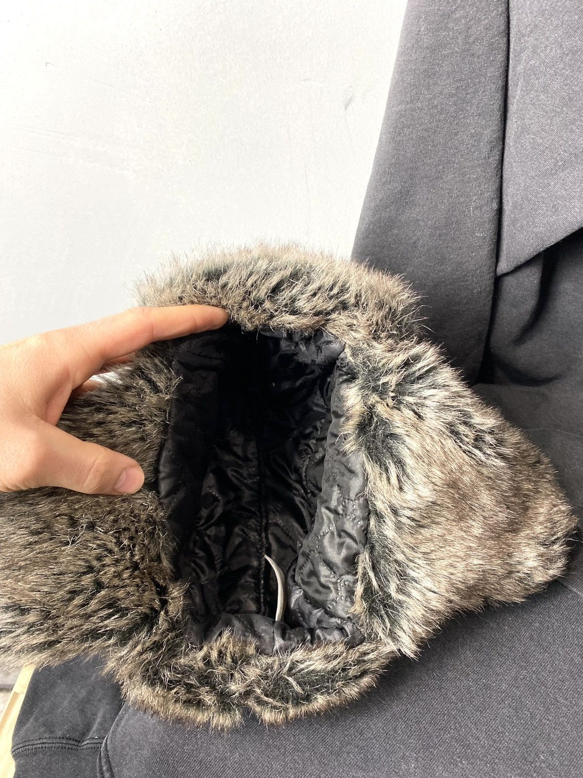 Japanese Brand Vintage Soviet Era Black Fur Ushanka Trapper Hat Winter Cap Size ONE SIZE - 5 Thumbnail